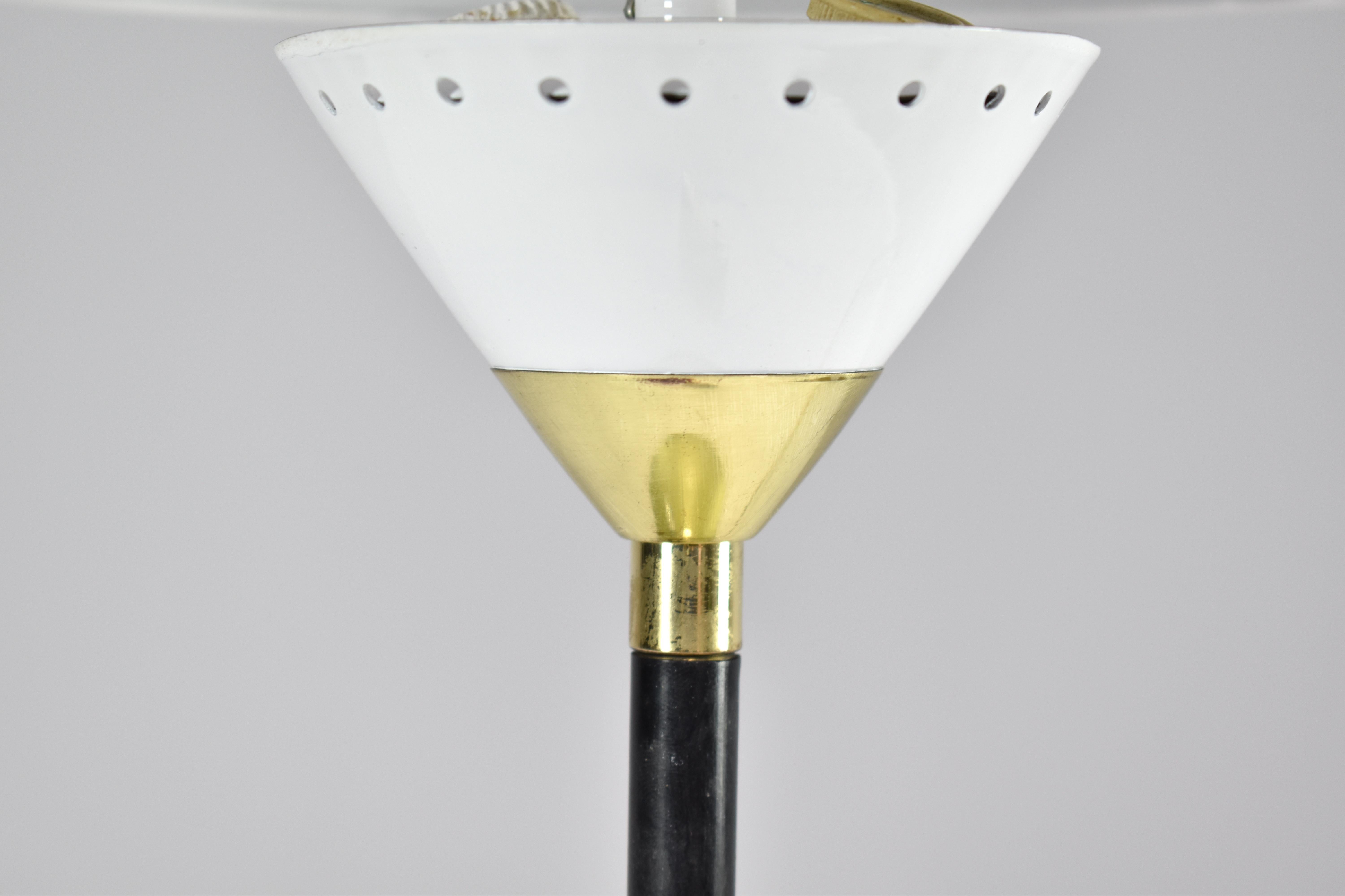 Italian Mushroom Metal Table Lamp, 1970s For Sale 1