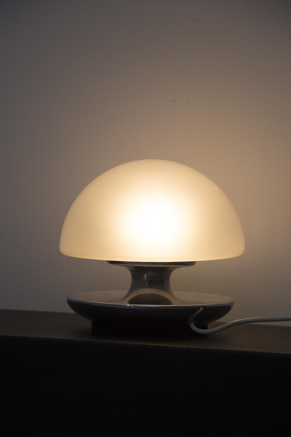 Mid-Century Modern Italian Mushroom Table Lamp by Luigi Caccia Dominioni for Sirrah