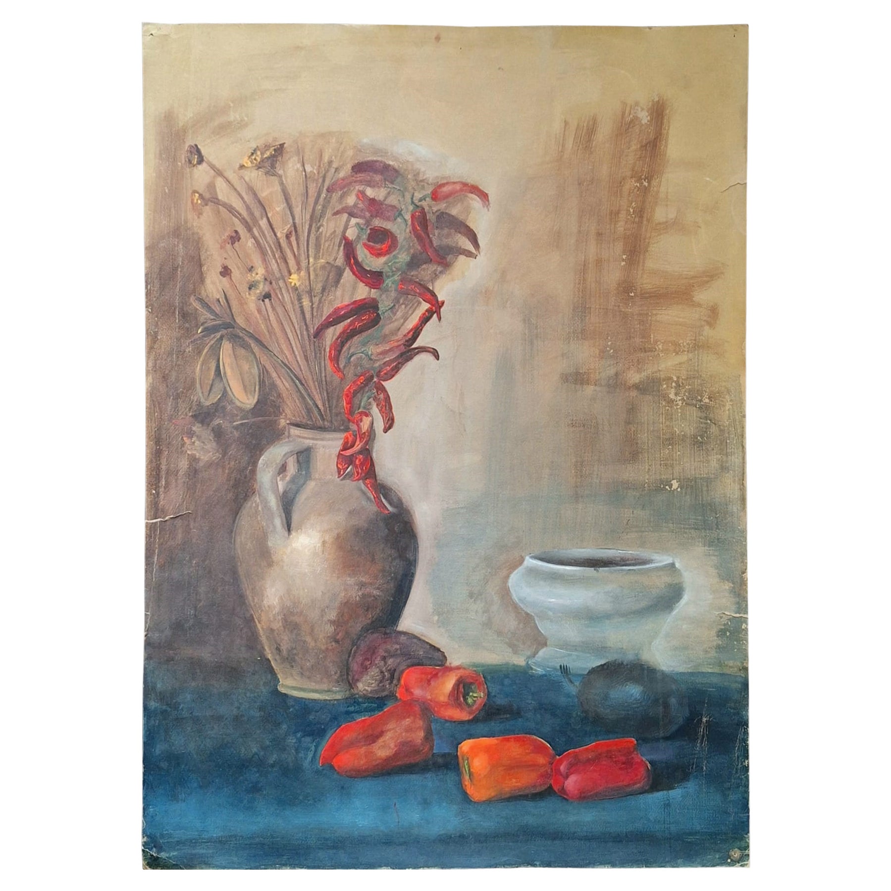 Peinture italienne Natura Morta Nature Morta des années 1960