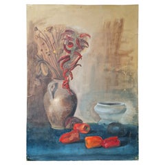 Peinture italienne Natura Morta Nature Morta des années 1960