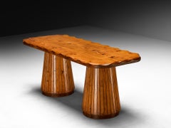 Italian Naturalistic Dining Table in Pine