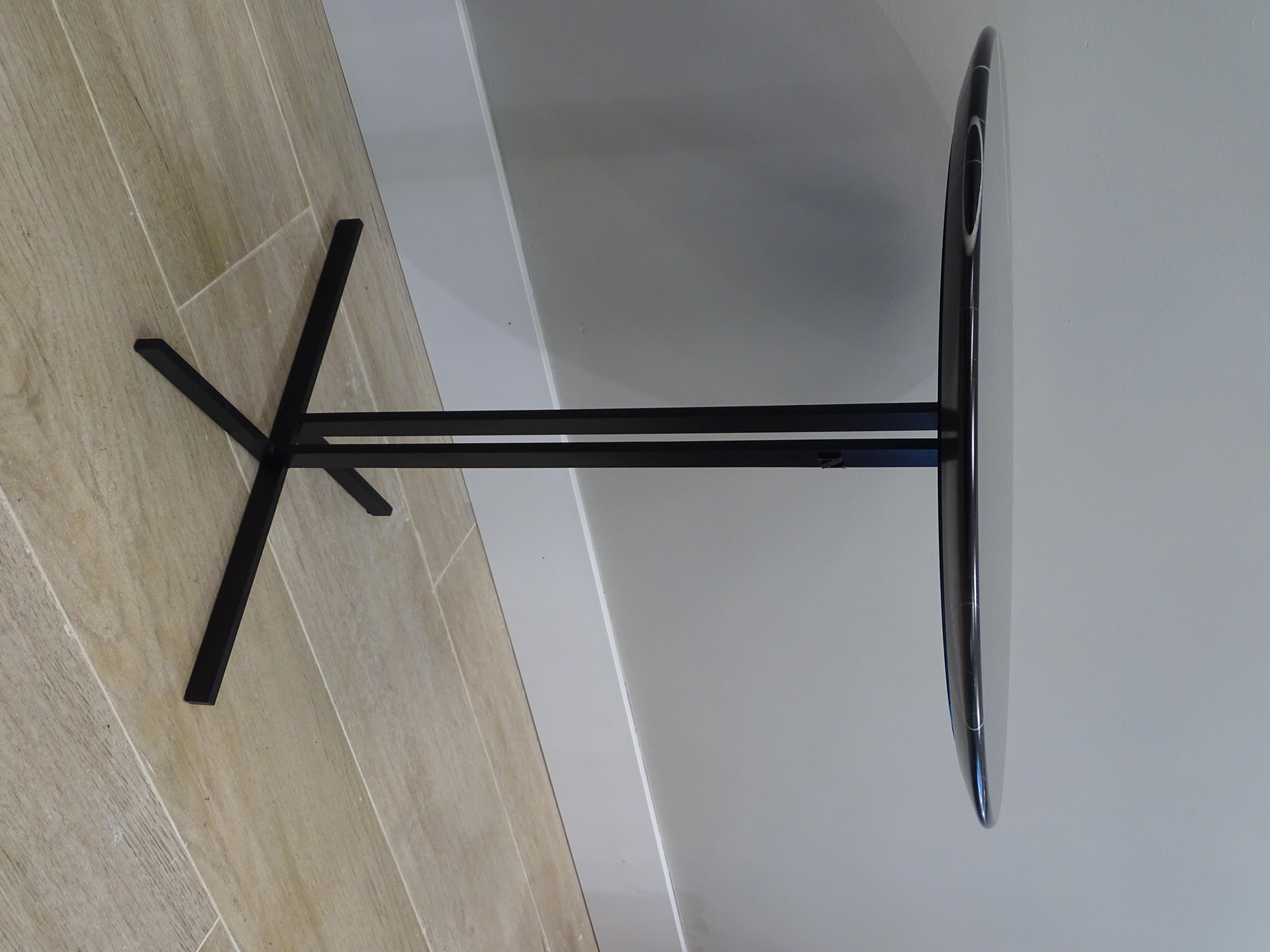 Tavolino nero italiano Natuzzi   tavolino, marmo Sahara Noir In condizioni buone in vendita a Valladolid, ES