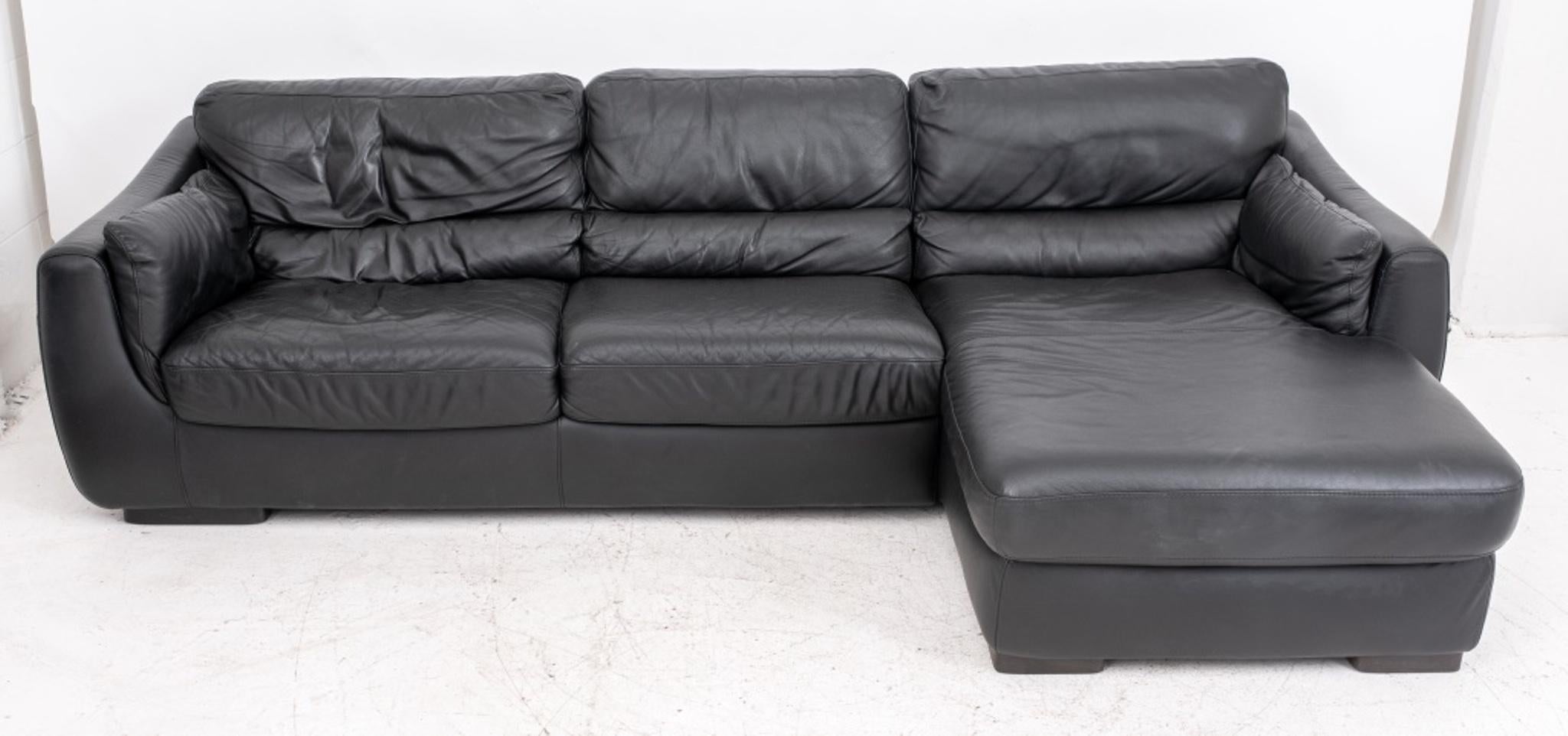 natuzzi leather sectional