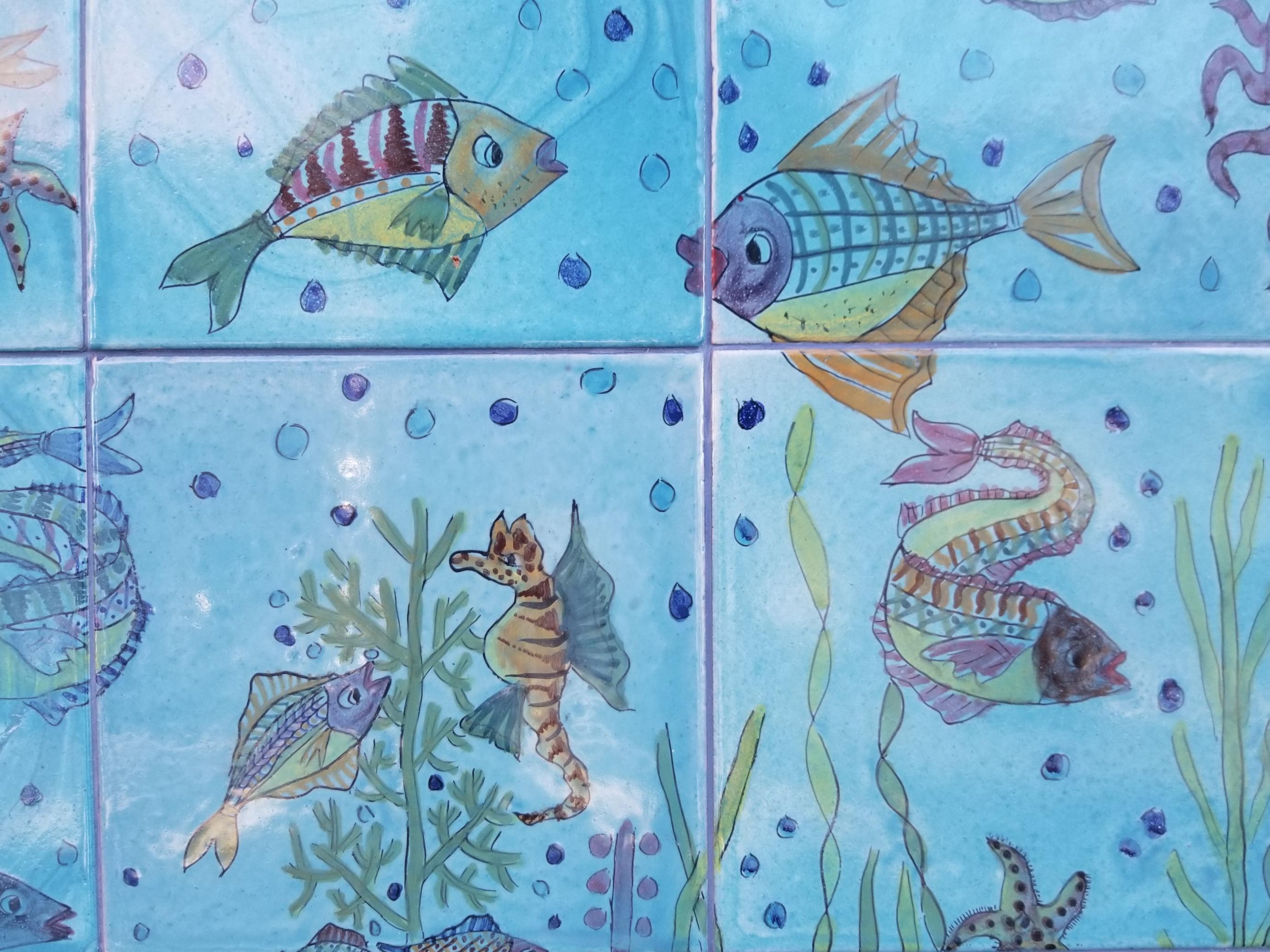 fish tank tiles