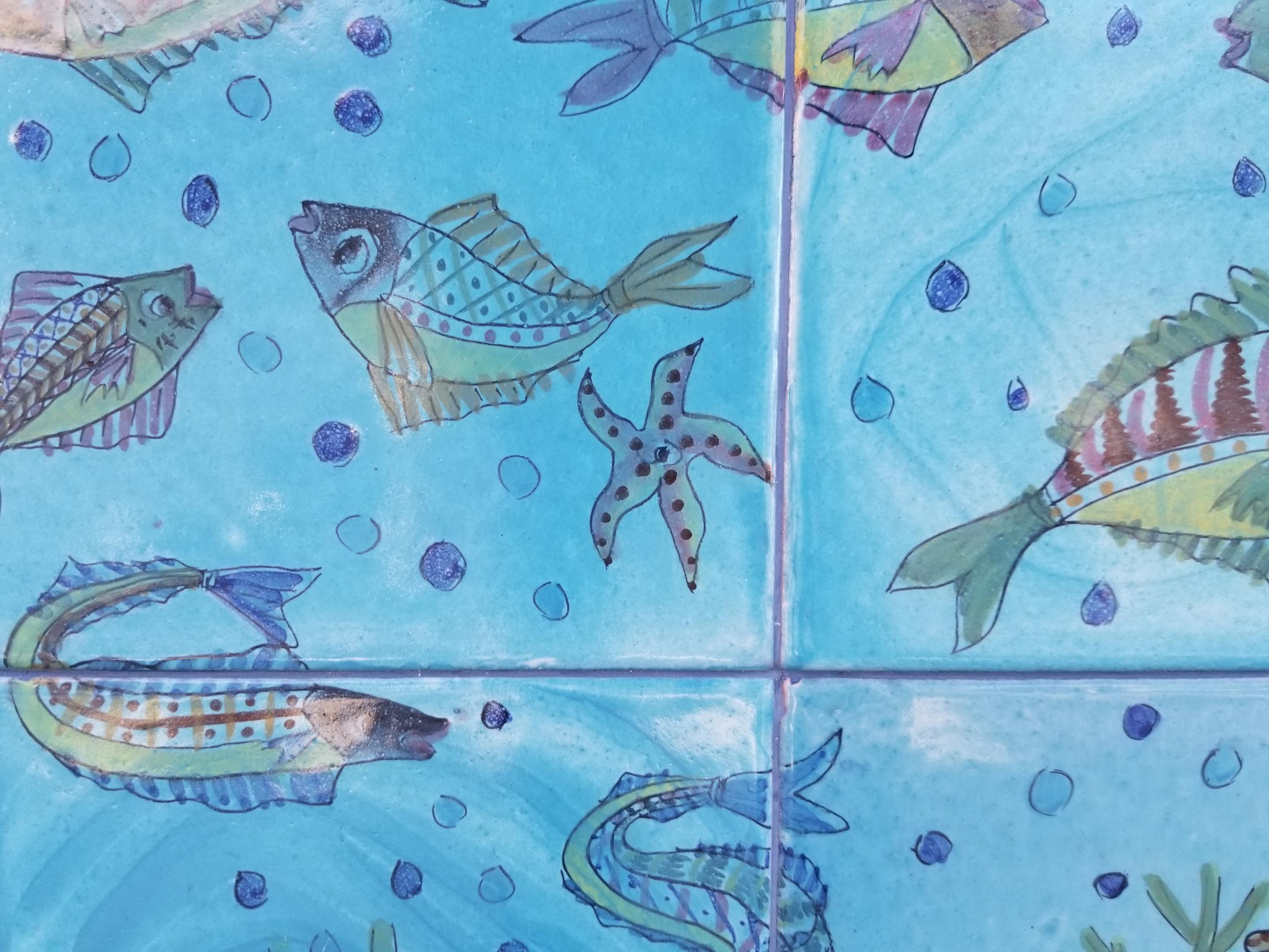 Aquatic Fish Plaster Wall Hanging Decoration Plaque Great For Bathrooms Tanks