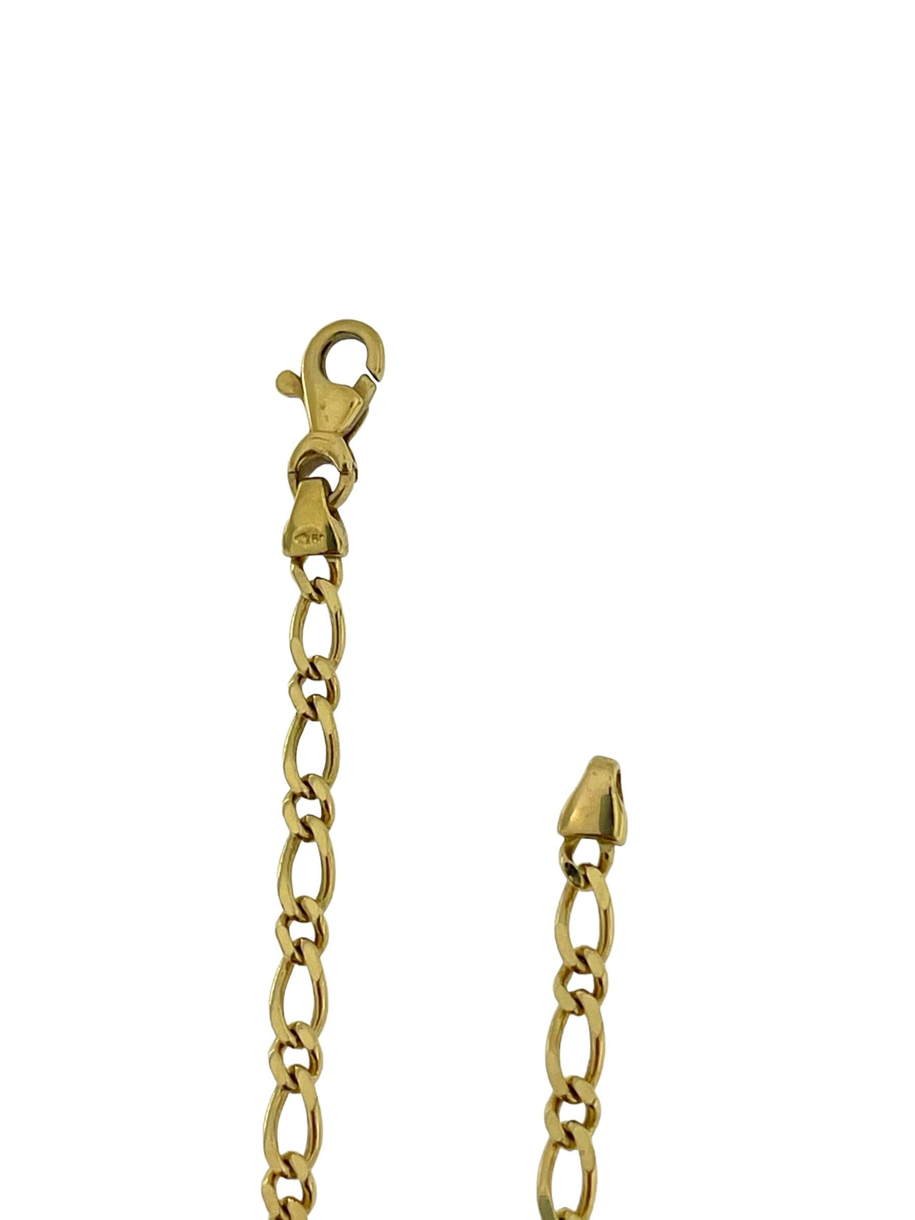 Italian Necklace with Venetian Mask Pendant Yellow Gold Diamonds and Sapphires In Good Condition For Sale In Esch sur Alzette, Esch-sur-Alzette