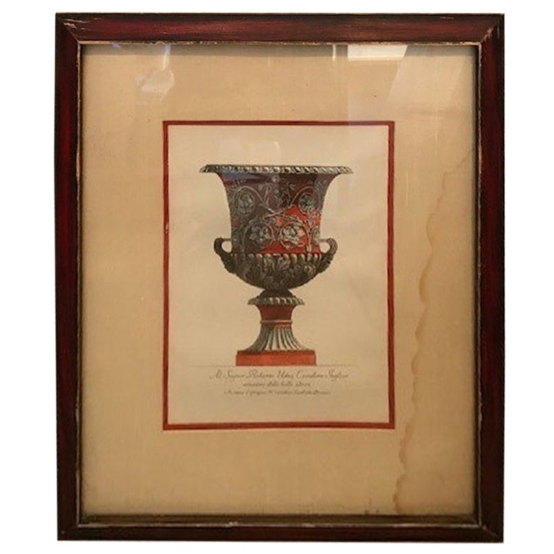 Incisione architettonica italiana neoclassica