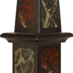 Italian Neo-Classic Black Marble Obelisk