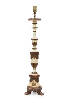 Italian Neo-Classic Candlestick Lamp