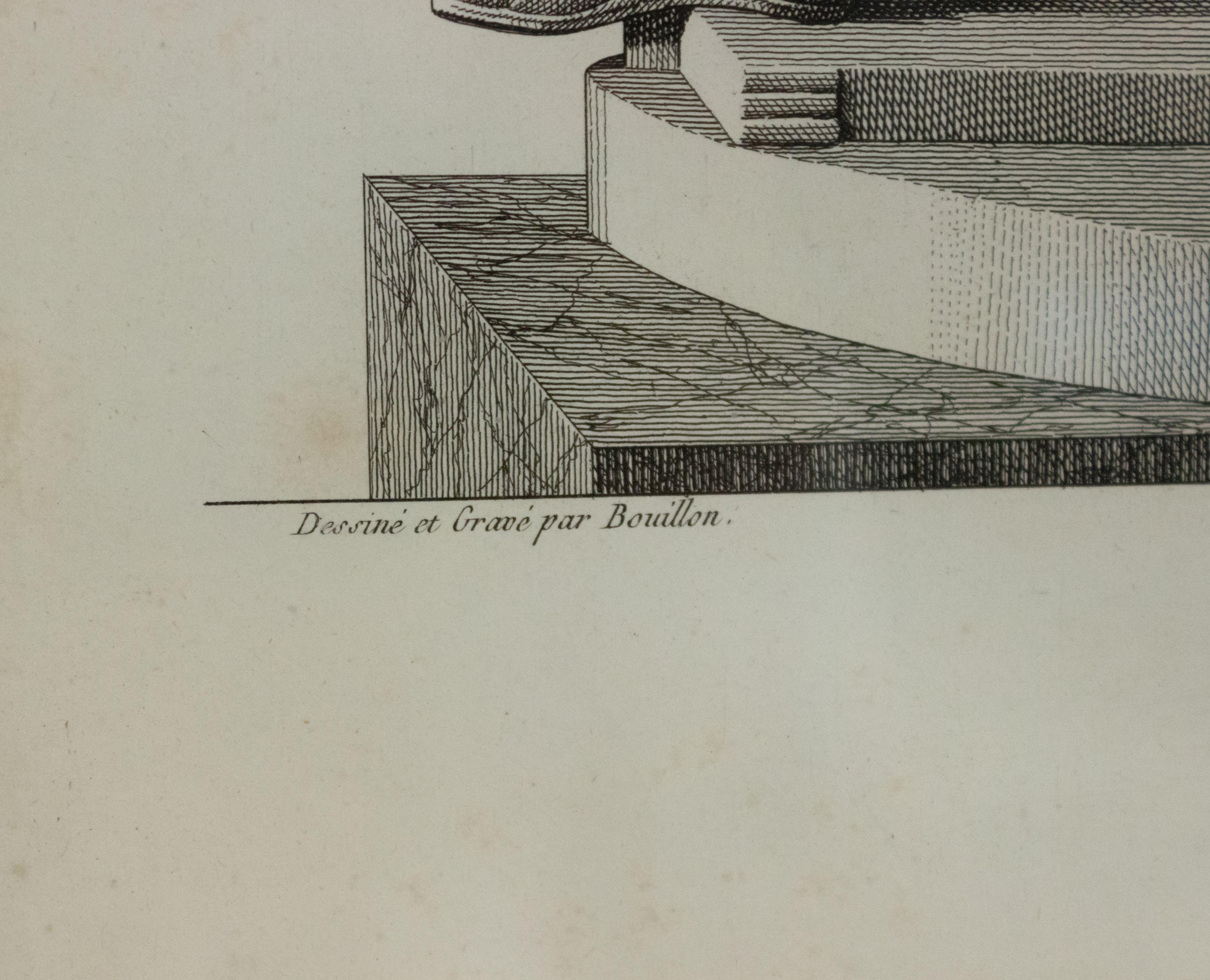 Argent Gravures italiennes néoclassiques sur des thèmes romains en vente