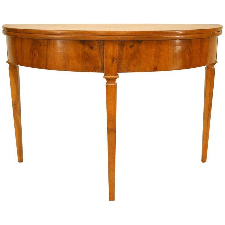 Italian Neo-Classic Flip Top Console Table In Good Condition For Sale In New York, NY