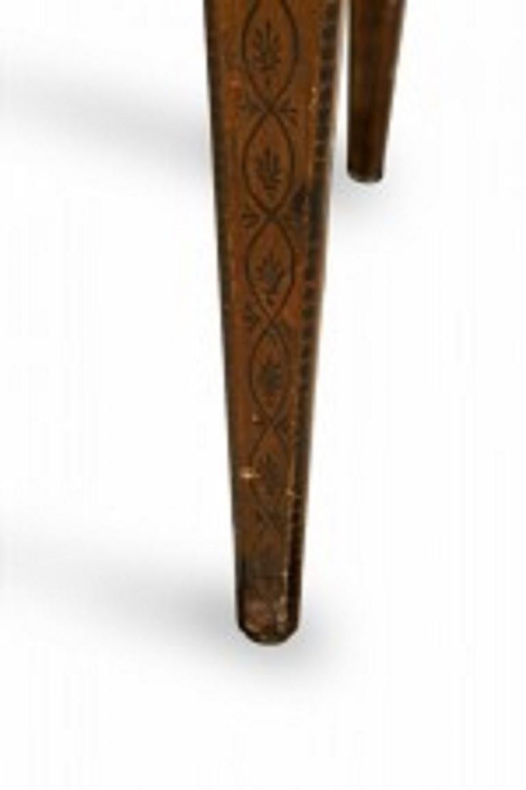 Neoclassical Italian Neo-Classic Horse Hair Settee For Sale