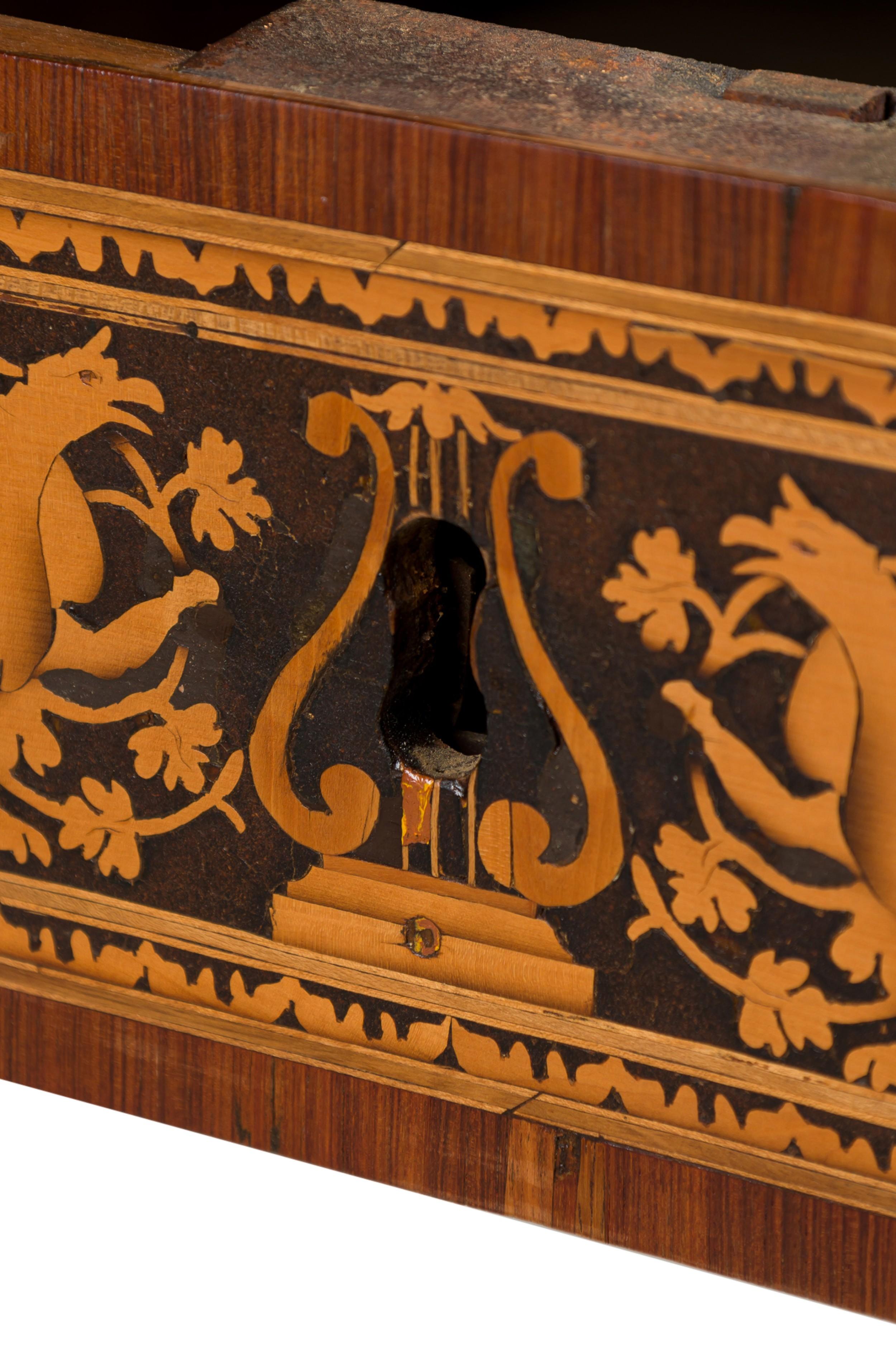 Italian Neo-Classic Inlaid Marquetry Single Drawer Centre Table For Sale 3
