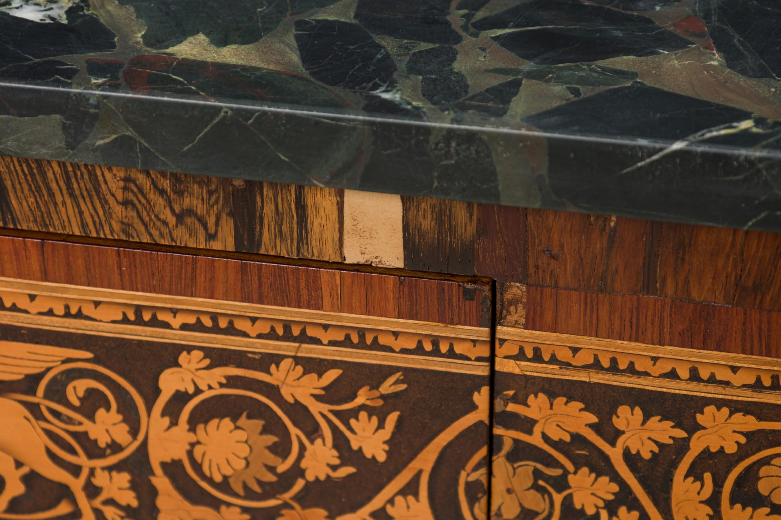Italian Neo-Classic Inlaid Marquetry Single Drawer Centre Table For Sale 5