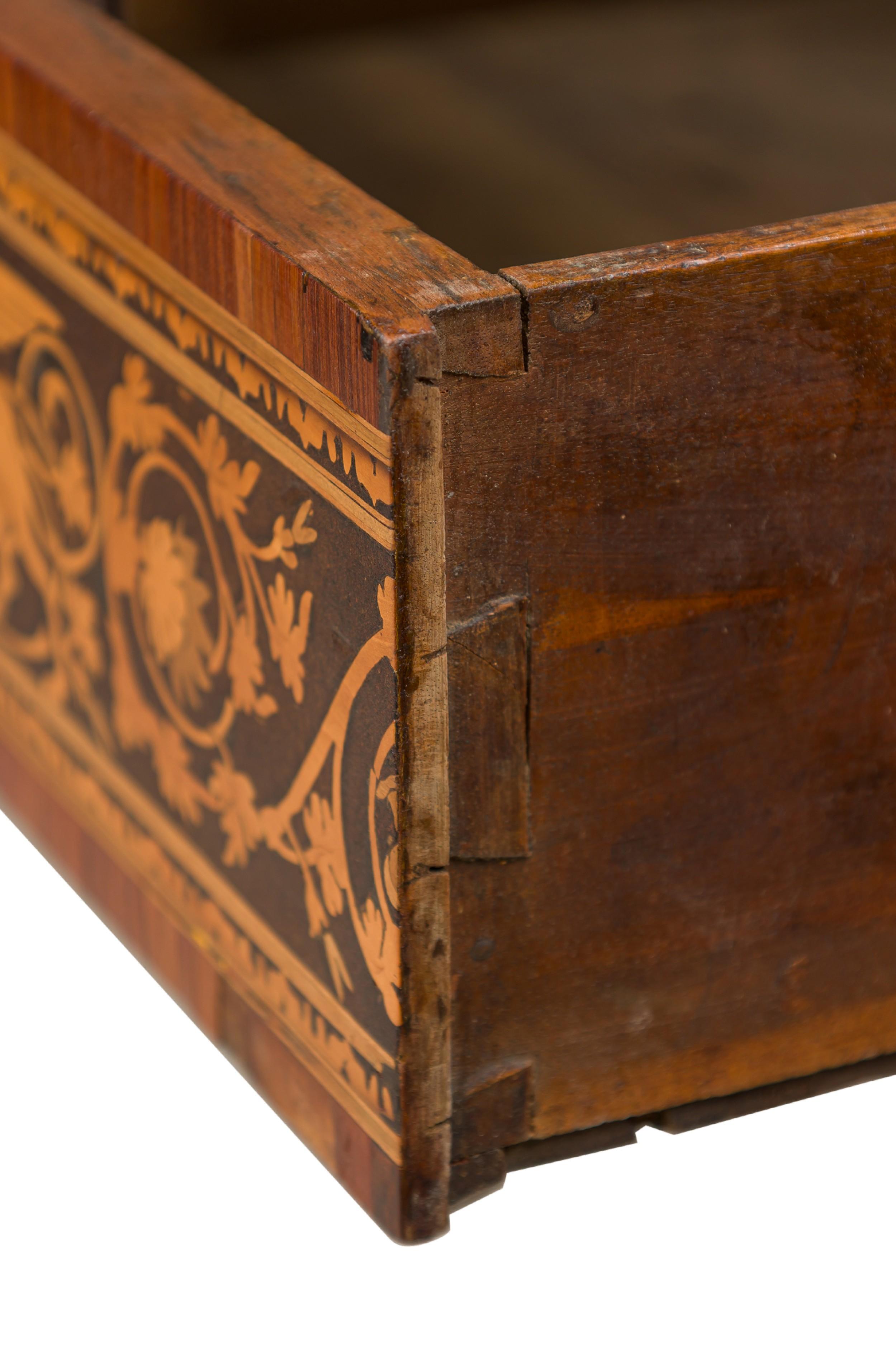 Italian Neo-Classic Inlaid Marquetry Single Drawer Centre Table For Sale 1