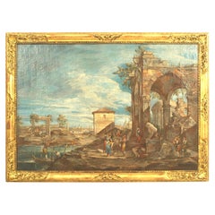 Italian Neo-Classic Landscape of Ancient Ruin Italian Neo-Classic Landscape of Ancient Ruin