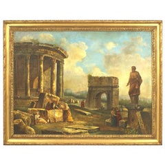 Italian Neo-Classic Landscape of Ancient Ruins