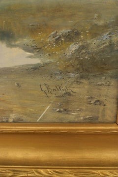 Paesaggio italiano neoclassico di rovine romane