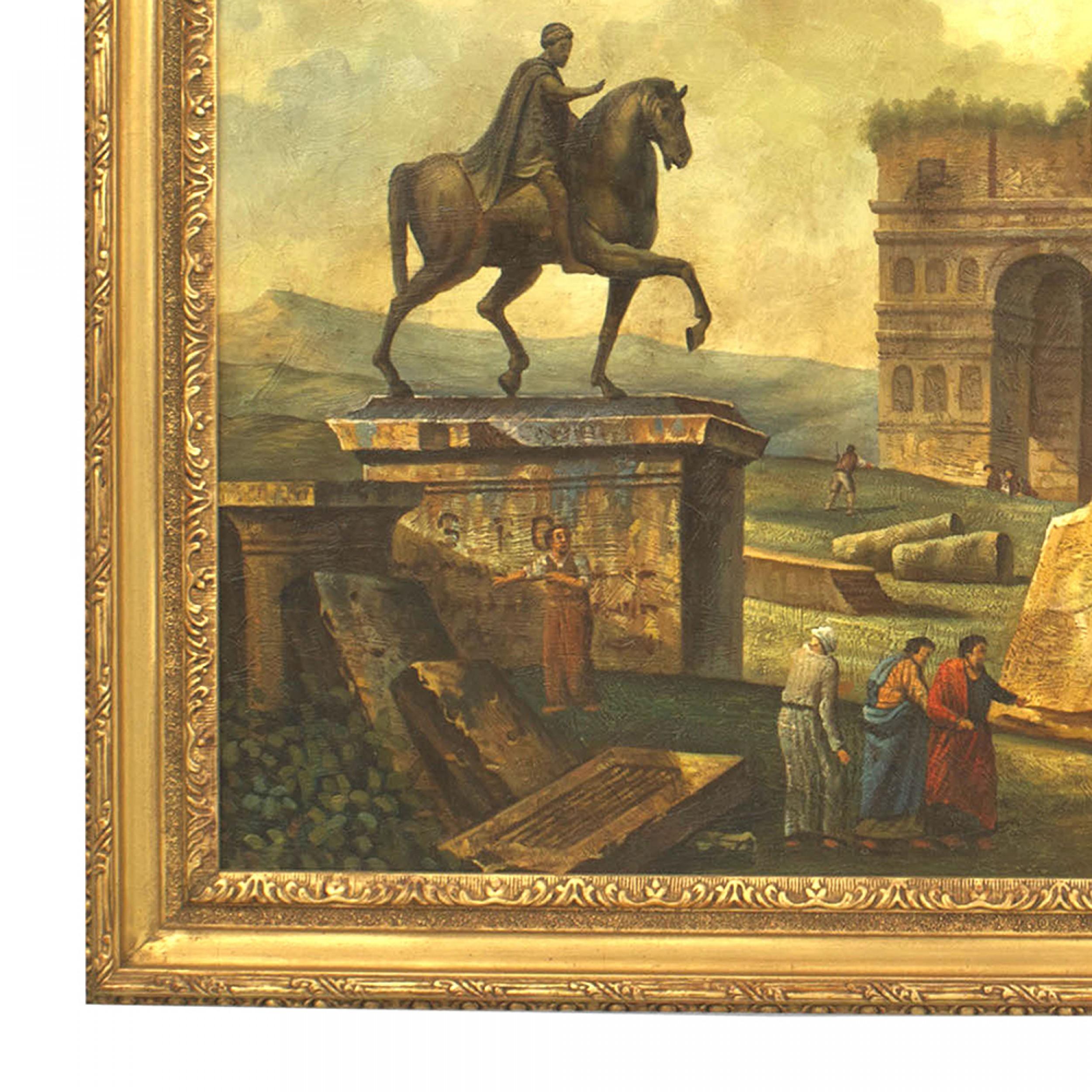 Italian Neo-Classic Landscape of the Temple of Vespia (Neoklassisch) im Angebot