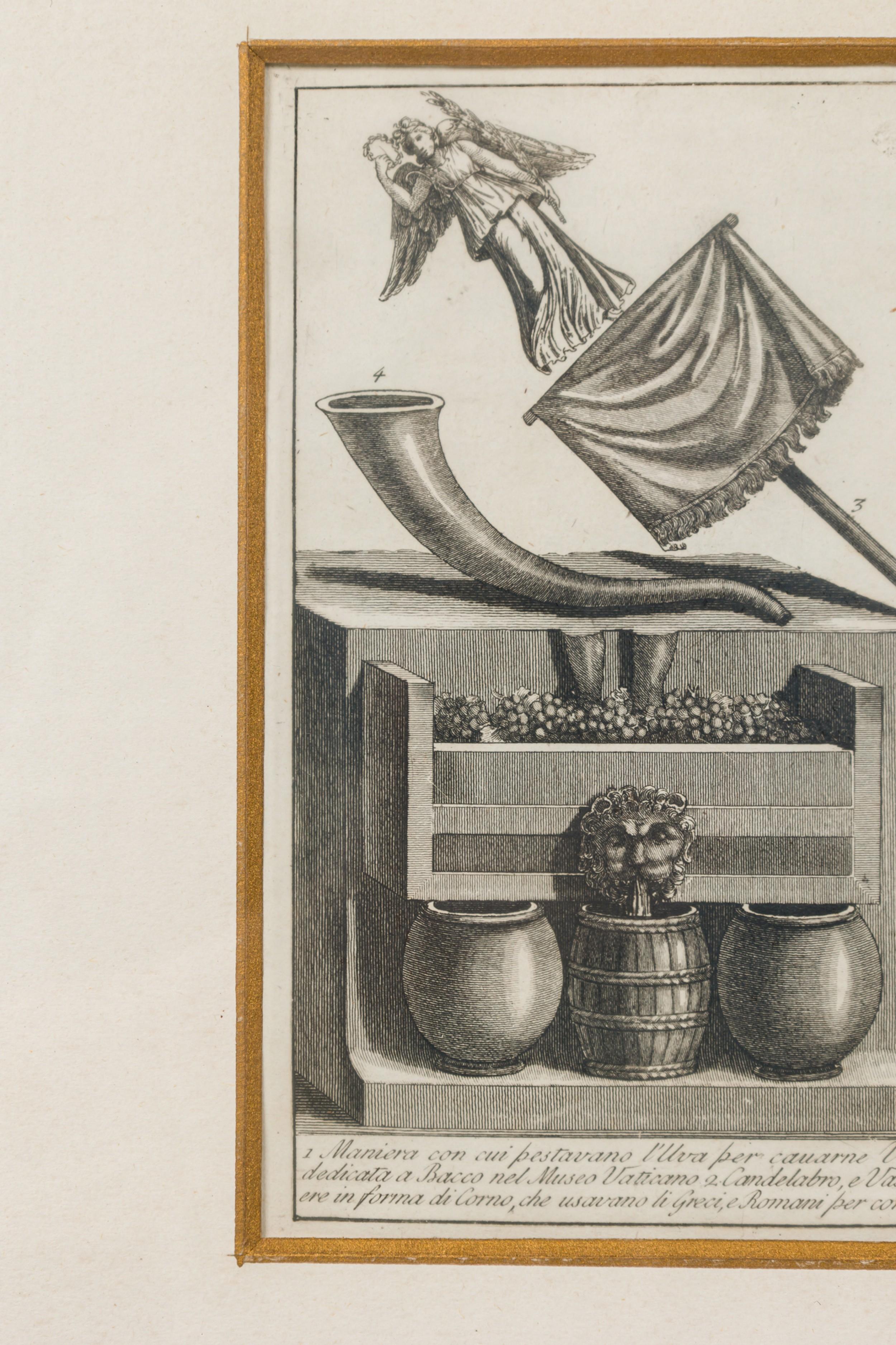 Italian Neo-Classic Military Objects Print For Sale 3