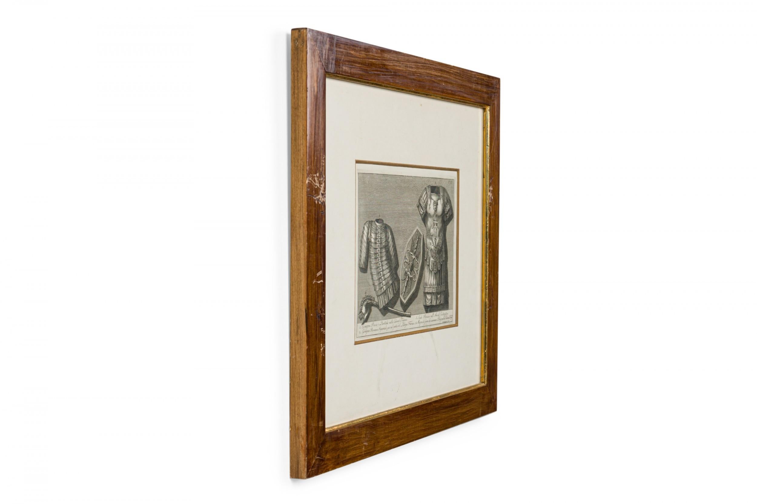 20th Century Italian Neo-Classic Military Objects Print For Sale