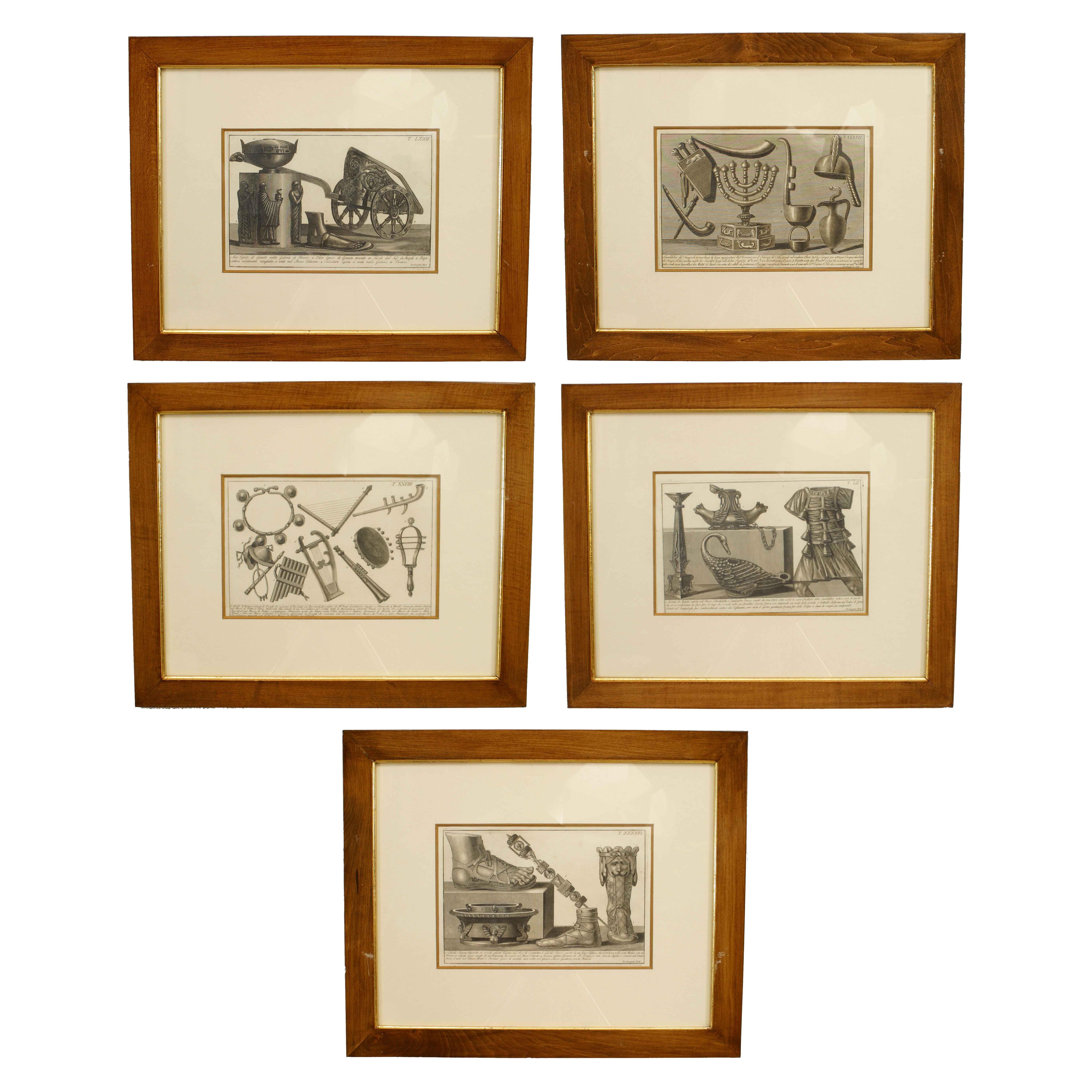 Neoclassical Italian Neo-Classic Military Objects Print For Sale