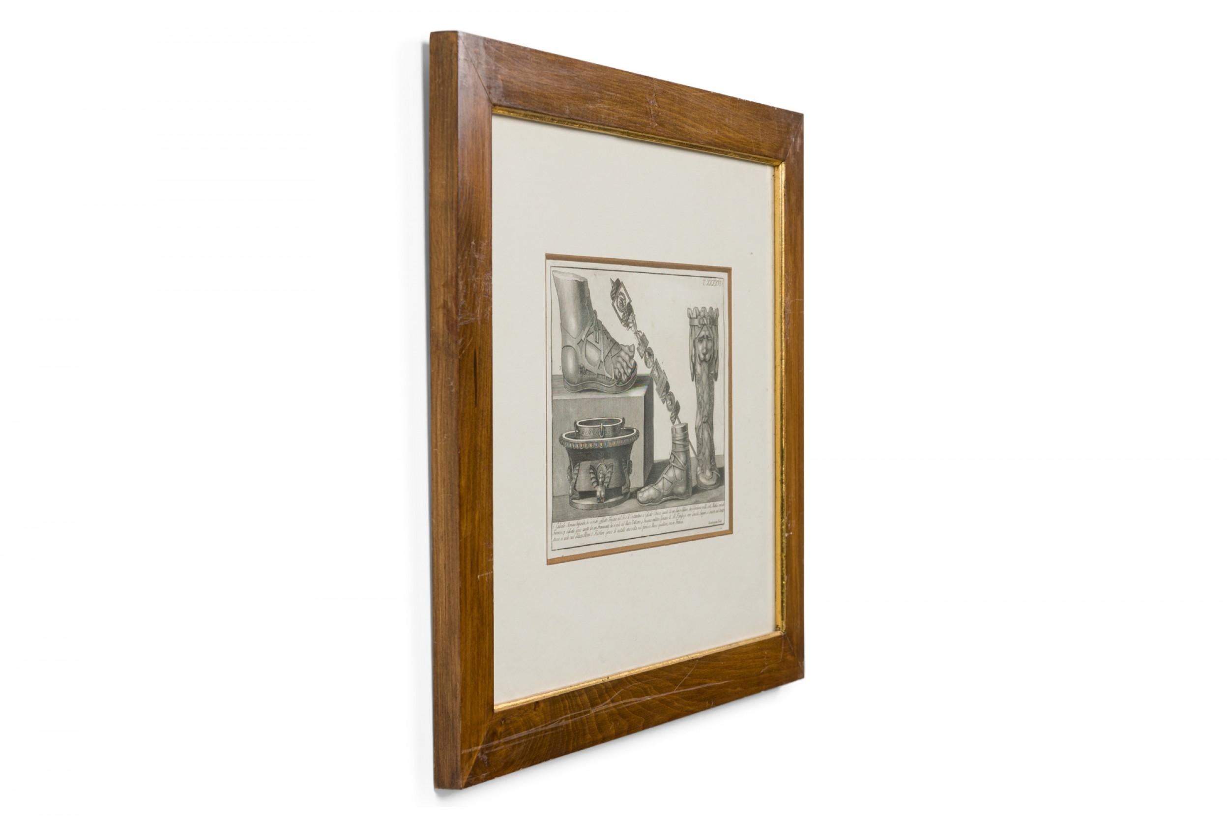 Italian Neo-Classic Military Objects Print In Good Condition For Sale In Queens, NY
