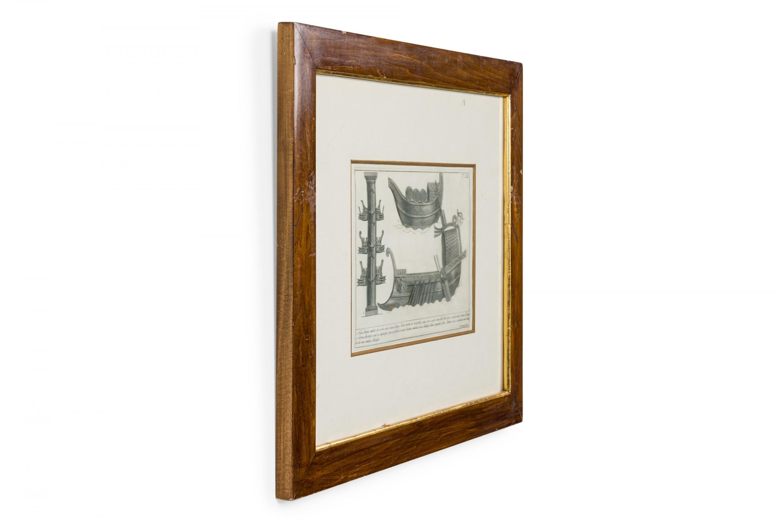 Italian Neo-Classic Military Objects Print In Good Condition For Sale In Queens, NY