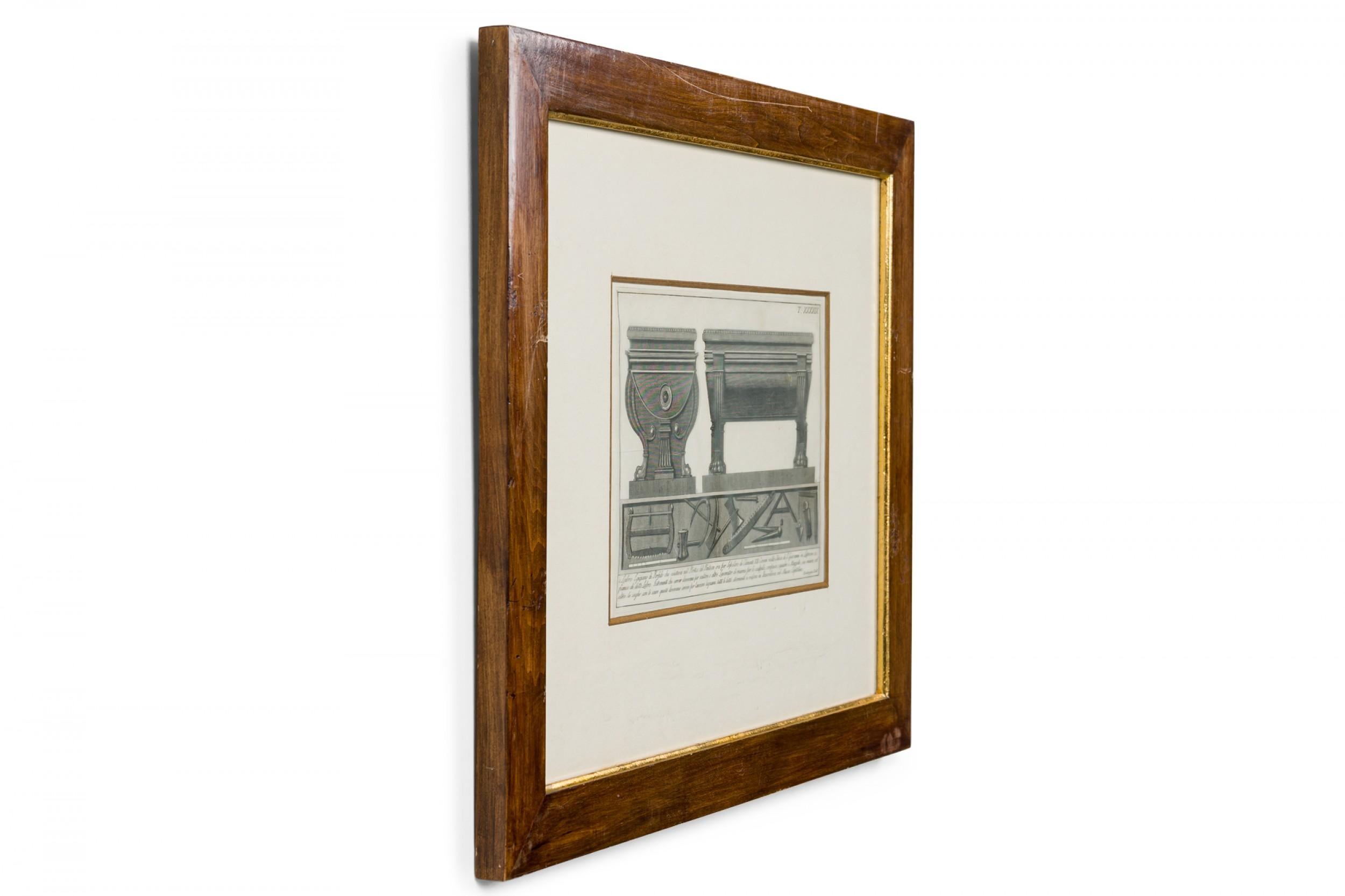 Italian Neo-Classic Military Objects Print In Good Condition For Sale In Queens, NY