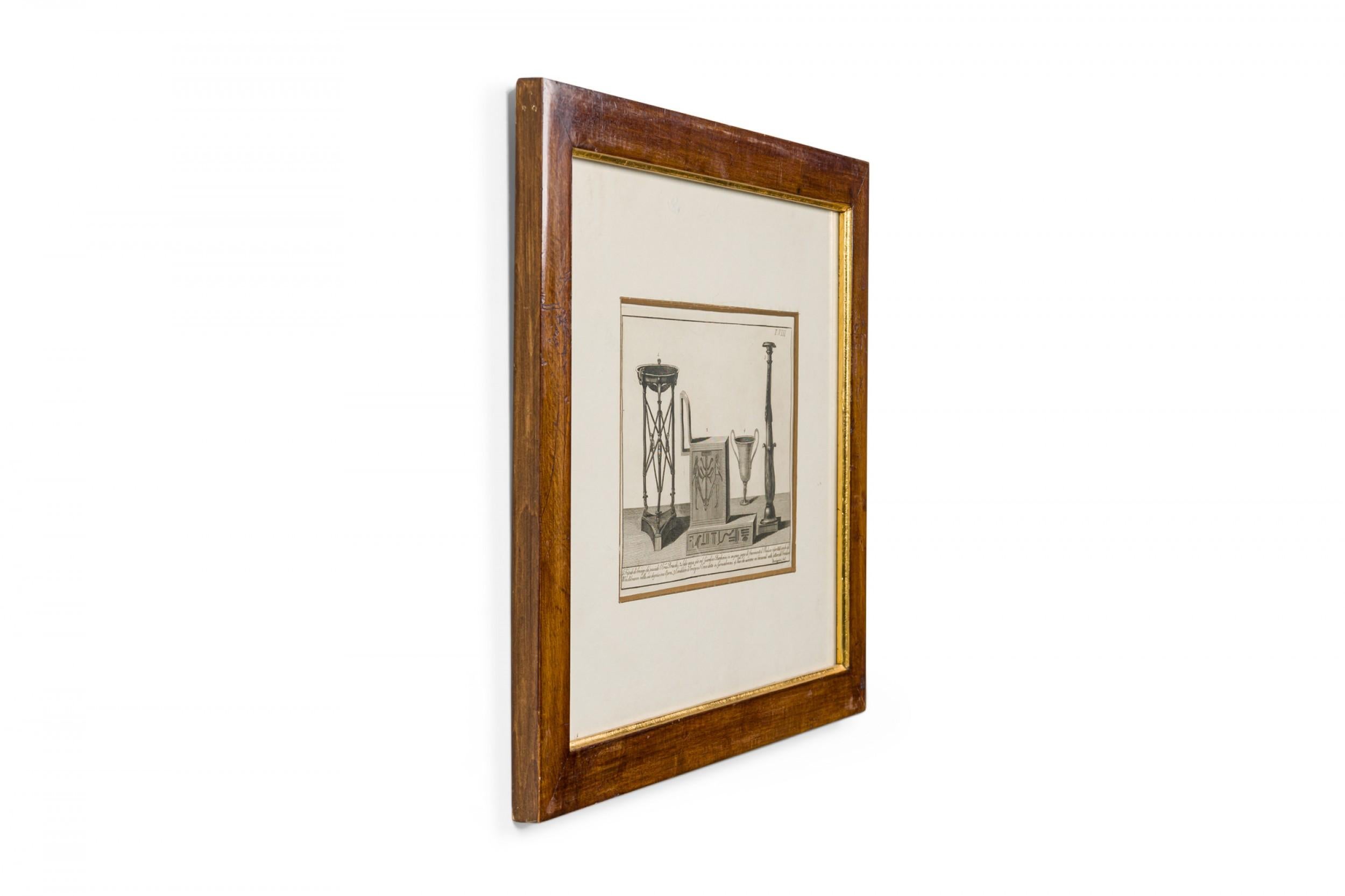 Italian Neo-Classic Military Objects Print In Good Condition For Sale In Queens, NY