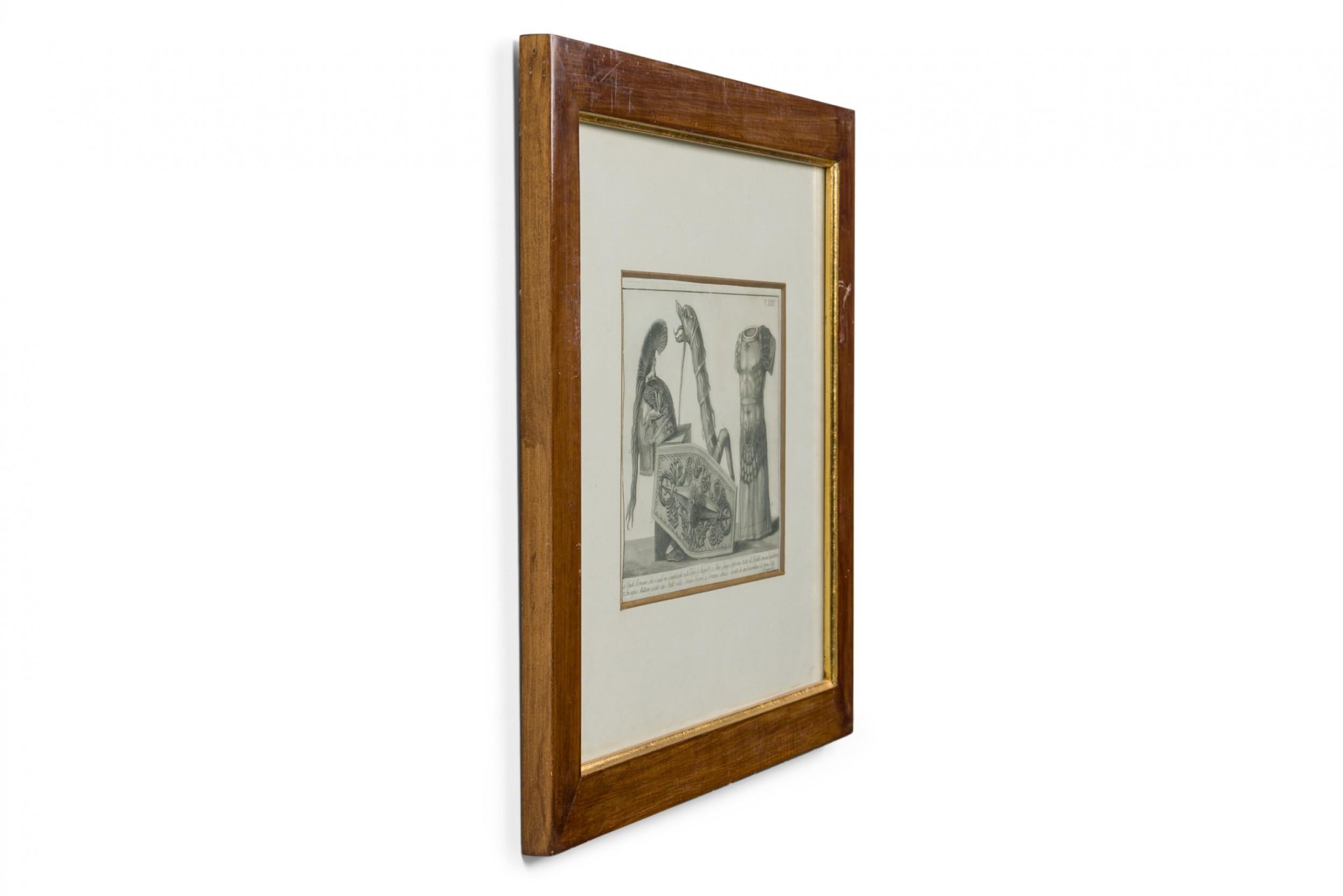 Italian Neo-Classic Military Objects Print In Good Condition For Sale In Queens, NY