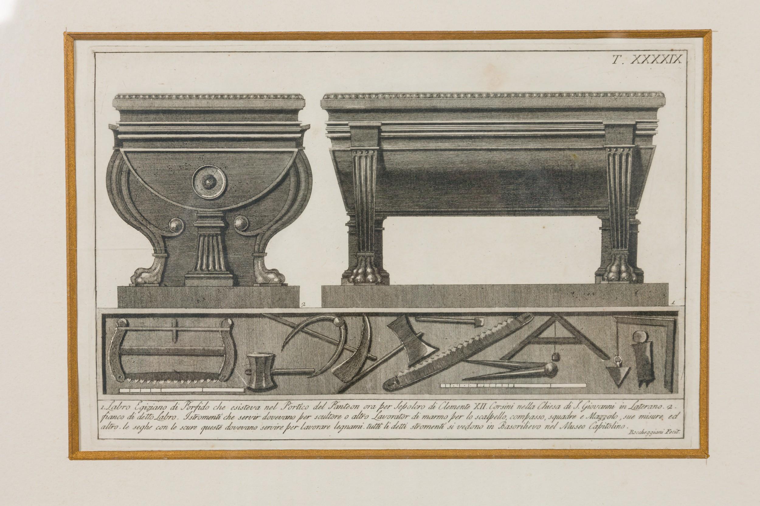 Italian Neo-Classic Military Objects Print For Sale 2