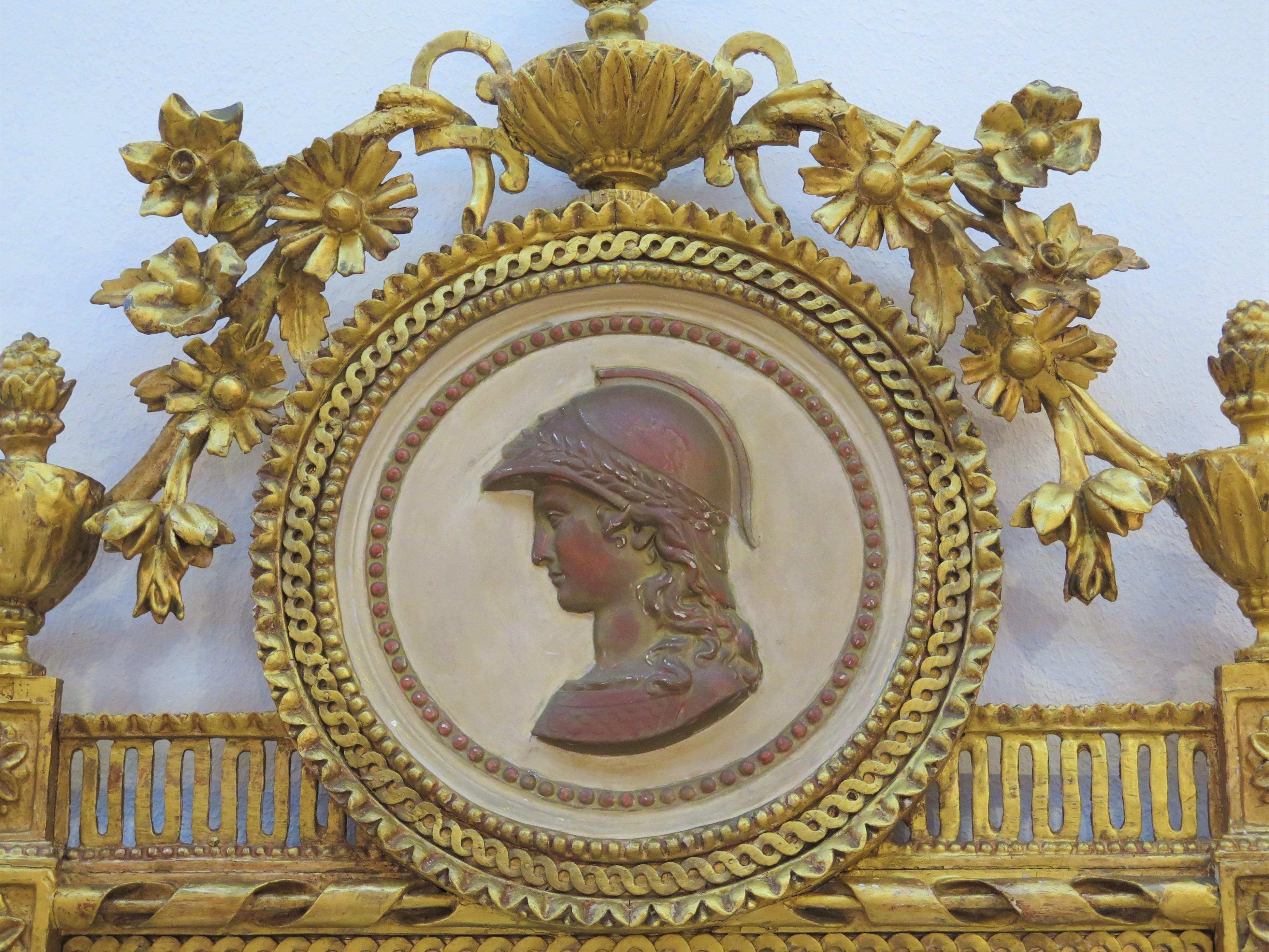 Verre de pilier néoclassique italien, vers 1770 en vente 1