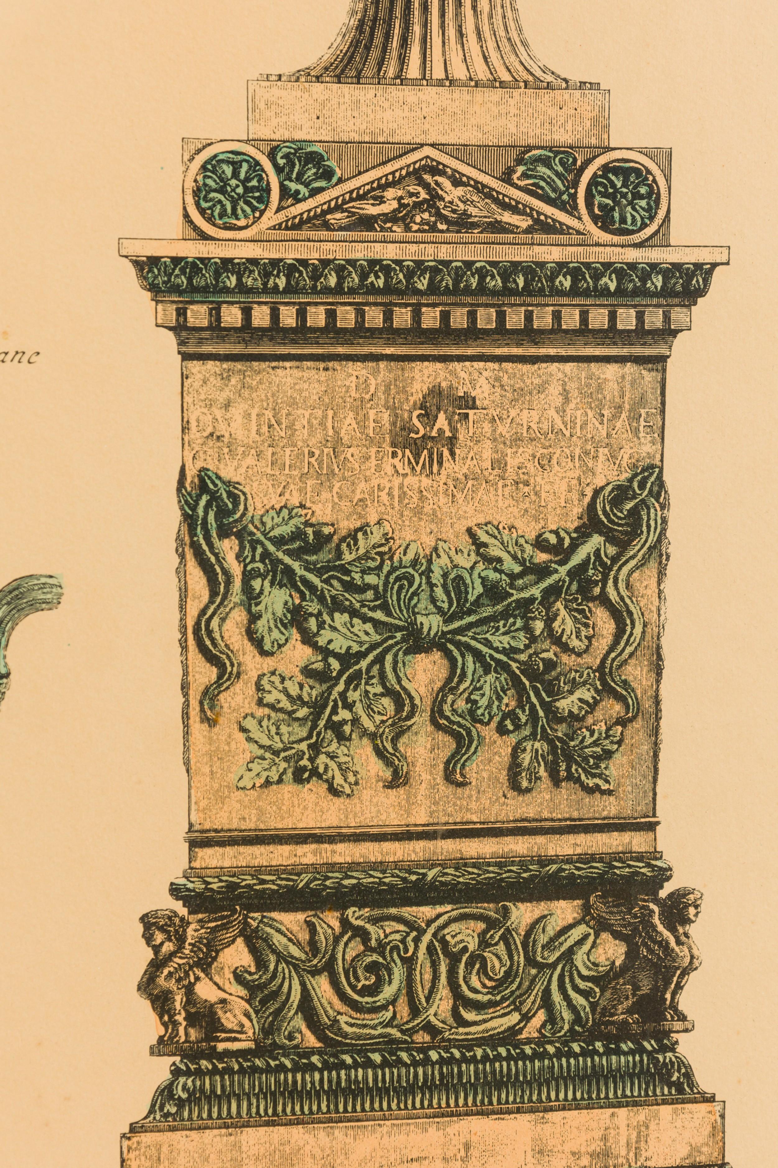 XX secolo Stampa italiana neoclassica di 3 urne in vendita