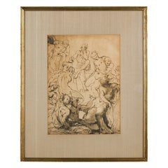 Italian Neo-Classic Style Bacchanalia Print
