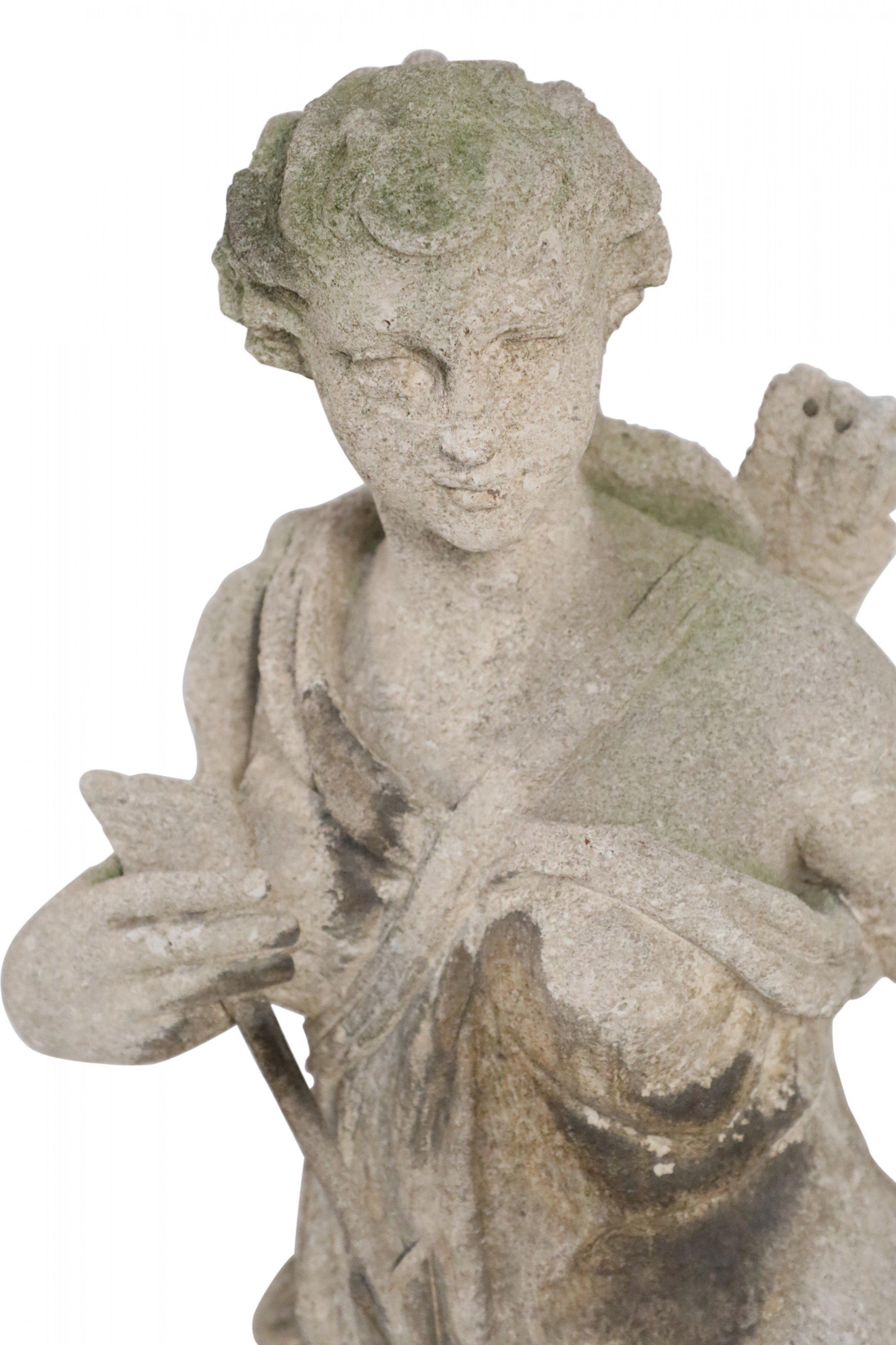 Italian Neo-classic Style Stone Diana Statue 7