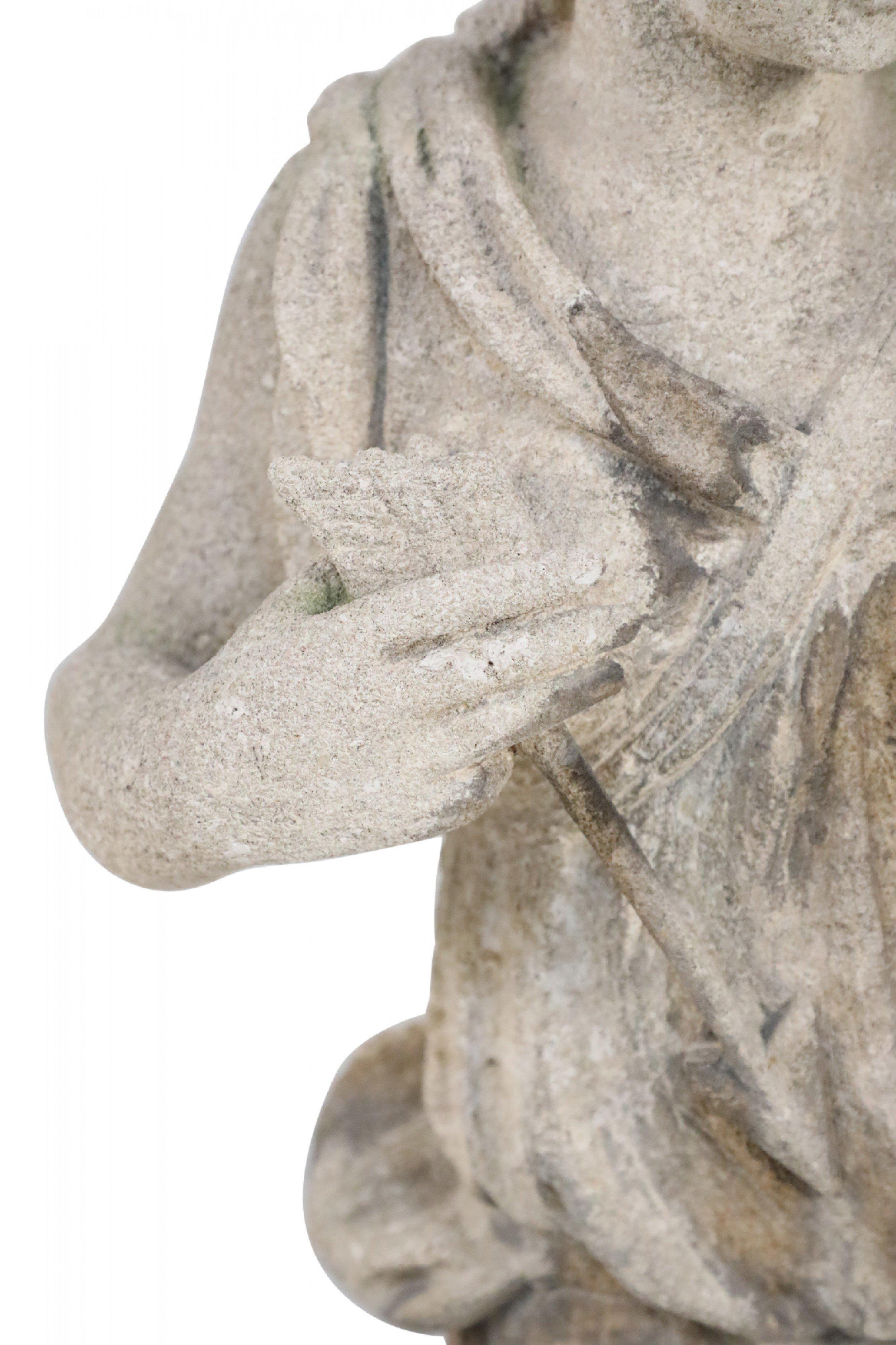 Italian Neo-classic Style Stone Diana Statue 1