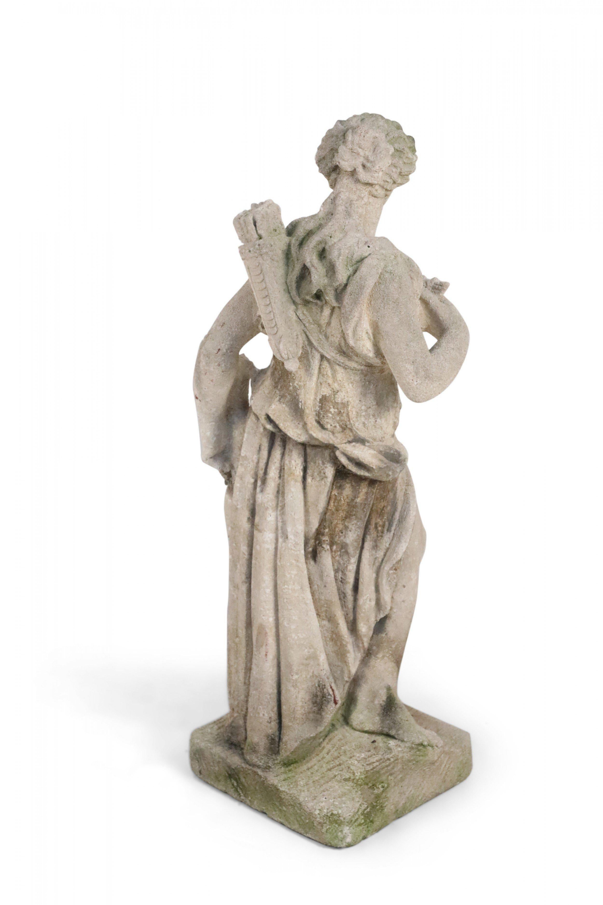 Italian Neo-classic Style Stone Diana Statue 2