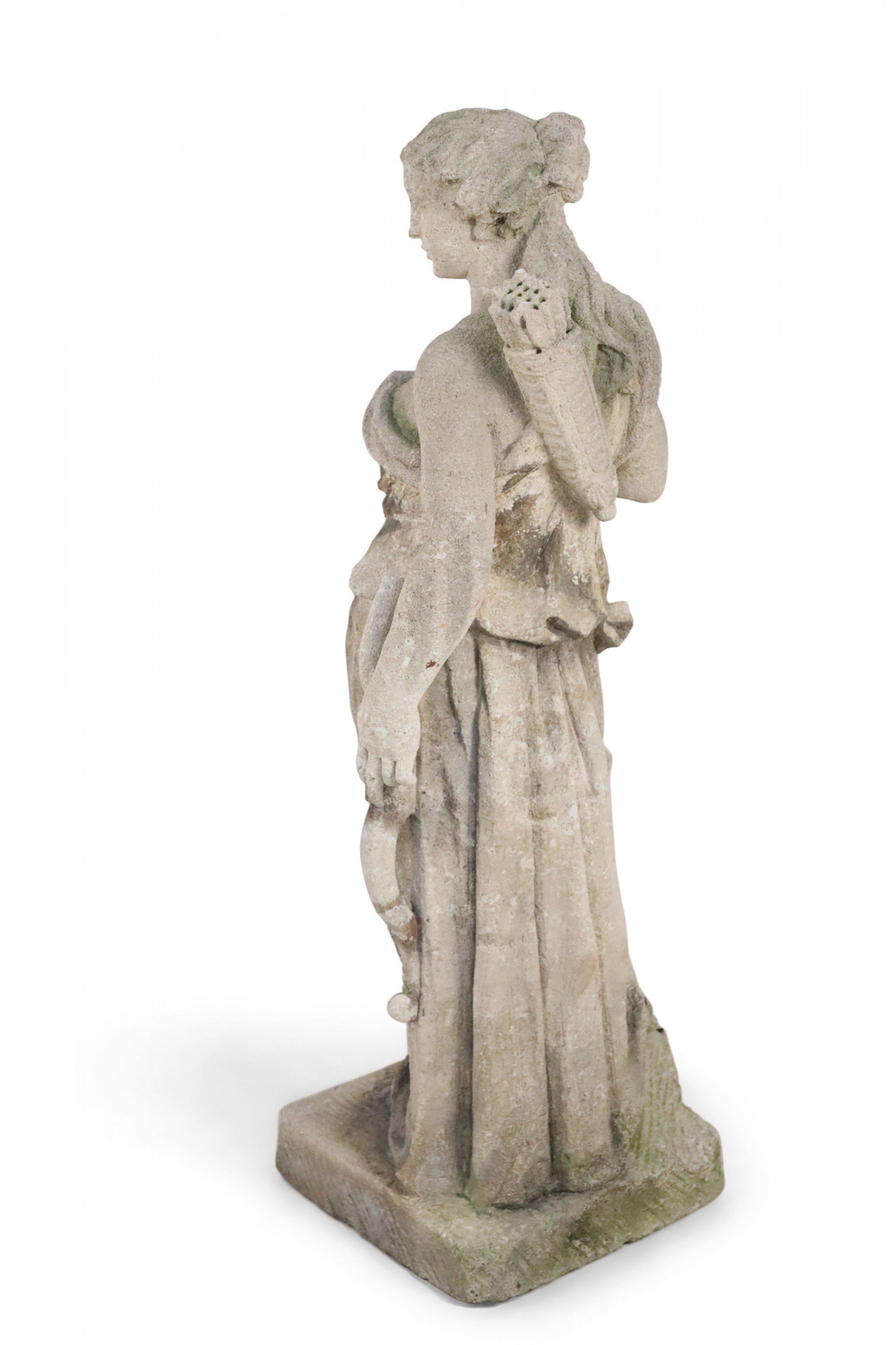 Italian Neo-classic Style Stone Diana Statue 3