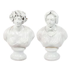 Italian Neo-Classic Terra-Cotta Busts