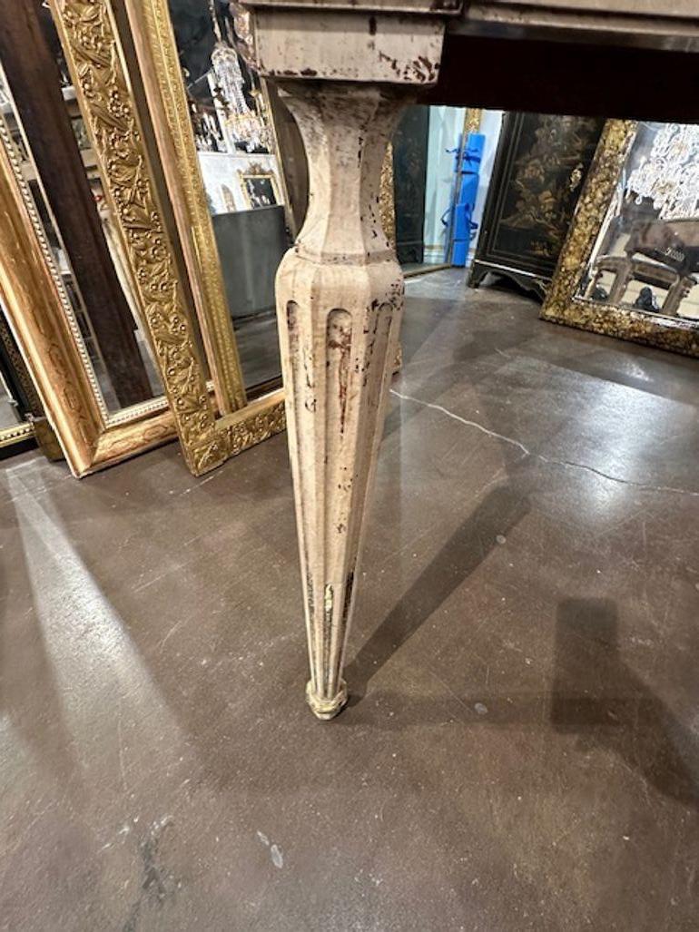 18th Century and Earlier Italian Neo-Classical Marble Top Console For Sale