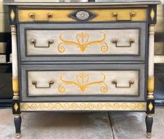Italian Neo-Classical Revival Style Hand Painted Chest Attributed to Patina