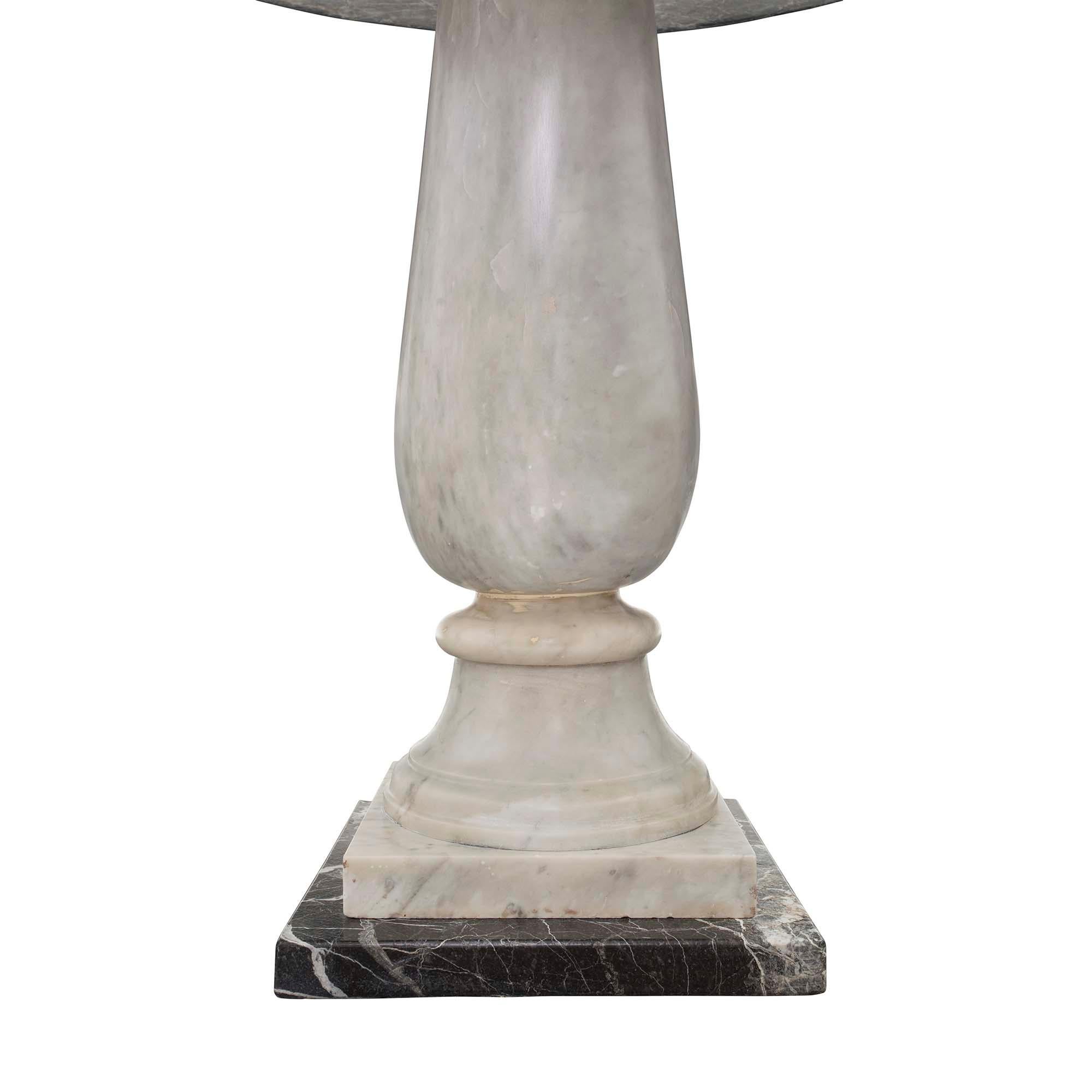 Italian Neo-Classical St. Saint-Maximin Marble Side Table In Good Condition In West Palm Beach, FL