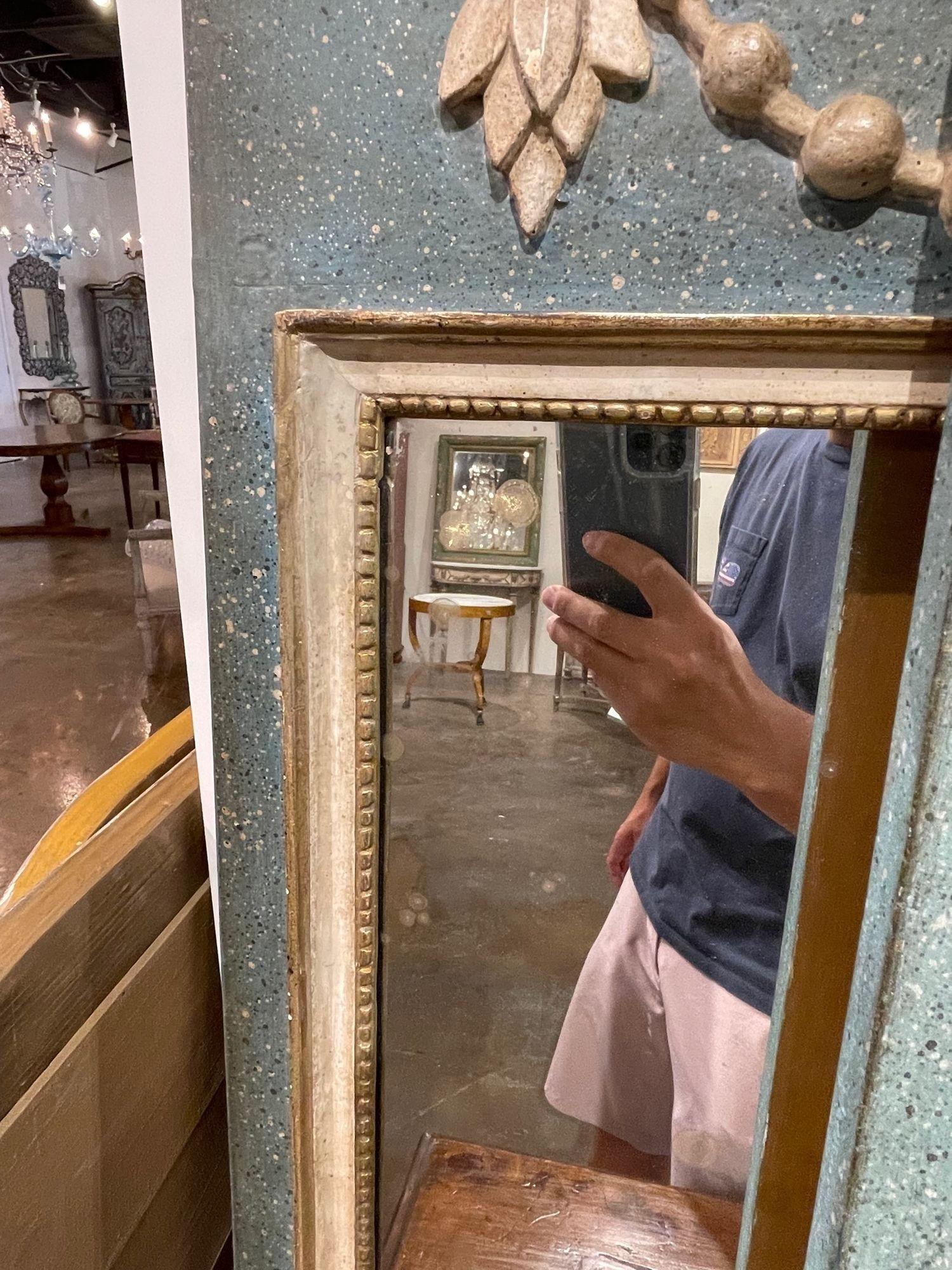 Italian Neo-Classical Style Carved and Painted Mirrors For Sale 1
