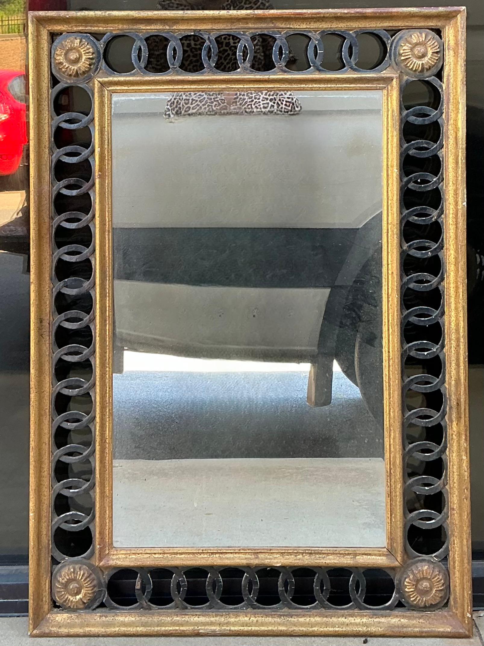 Das ist ein tolles Set! Dies ist ein italienischer Konsolentisch im neoklassizistischen Stil mit dazugehörigem Spiegel, der Palladio zugeschrieben wird. Die Konsole wird an der Wand montiert und hat eine Platte aus Kunstmarmor. Die ebonisierten