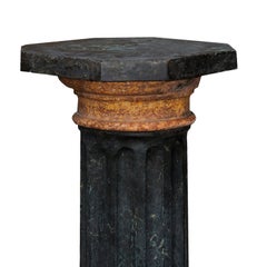 Italian Neoclassical Style Painted Scagliola Column, circa 1850