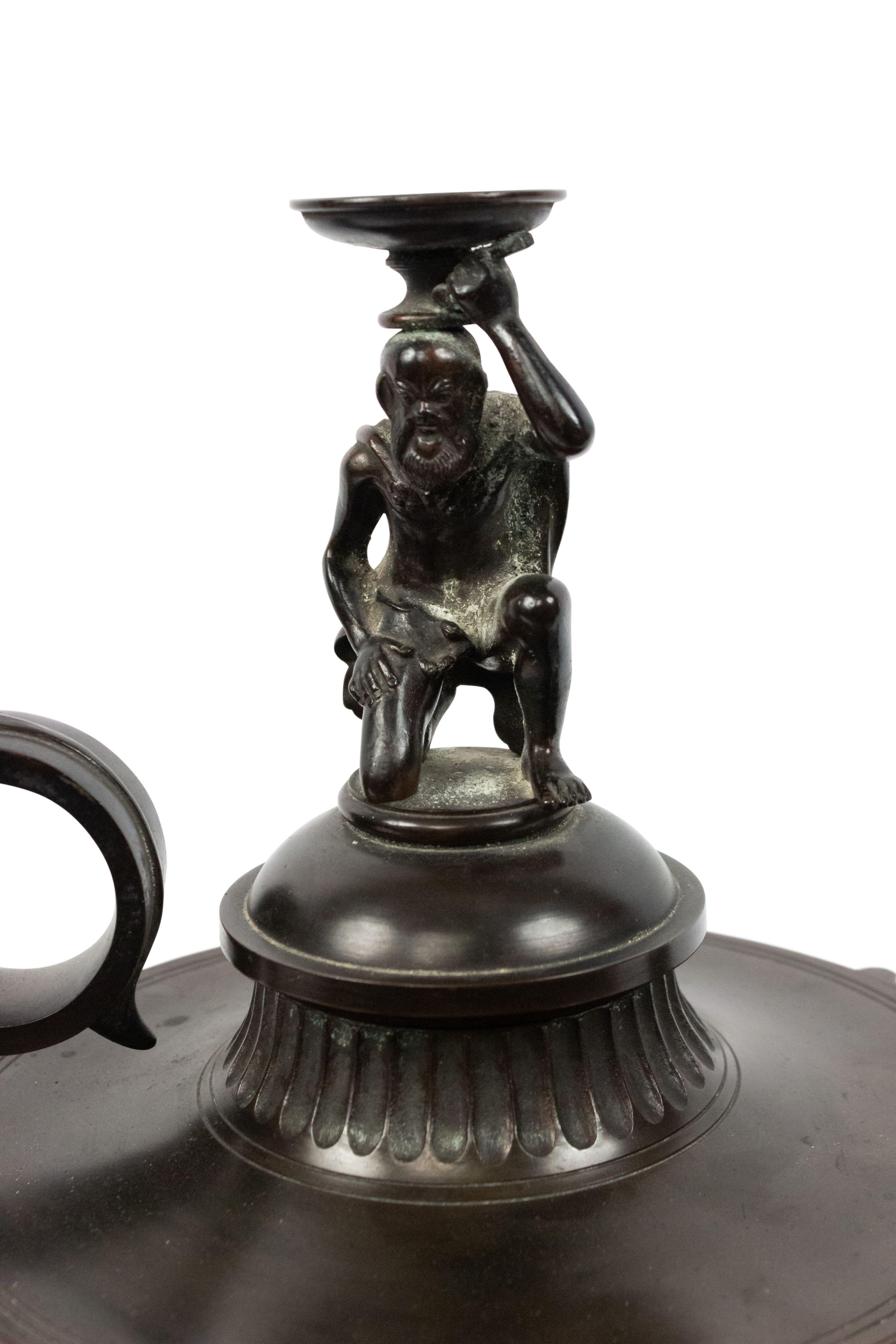 Italian Neoclassic Bronze Lamps For Sale 1