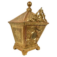 Italian Neoclassic Gilt Reliquary Box