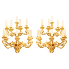 Italian Neoclassic Gilt Wall Sconces