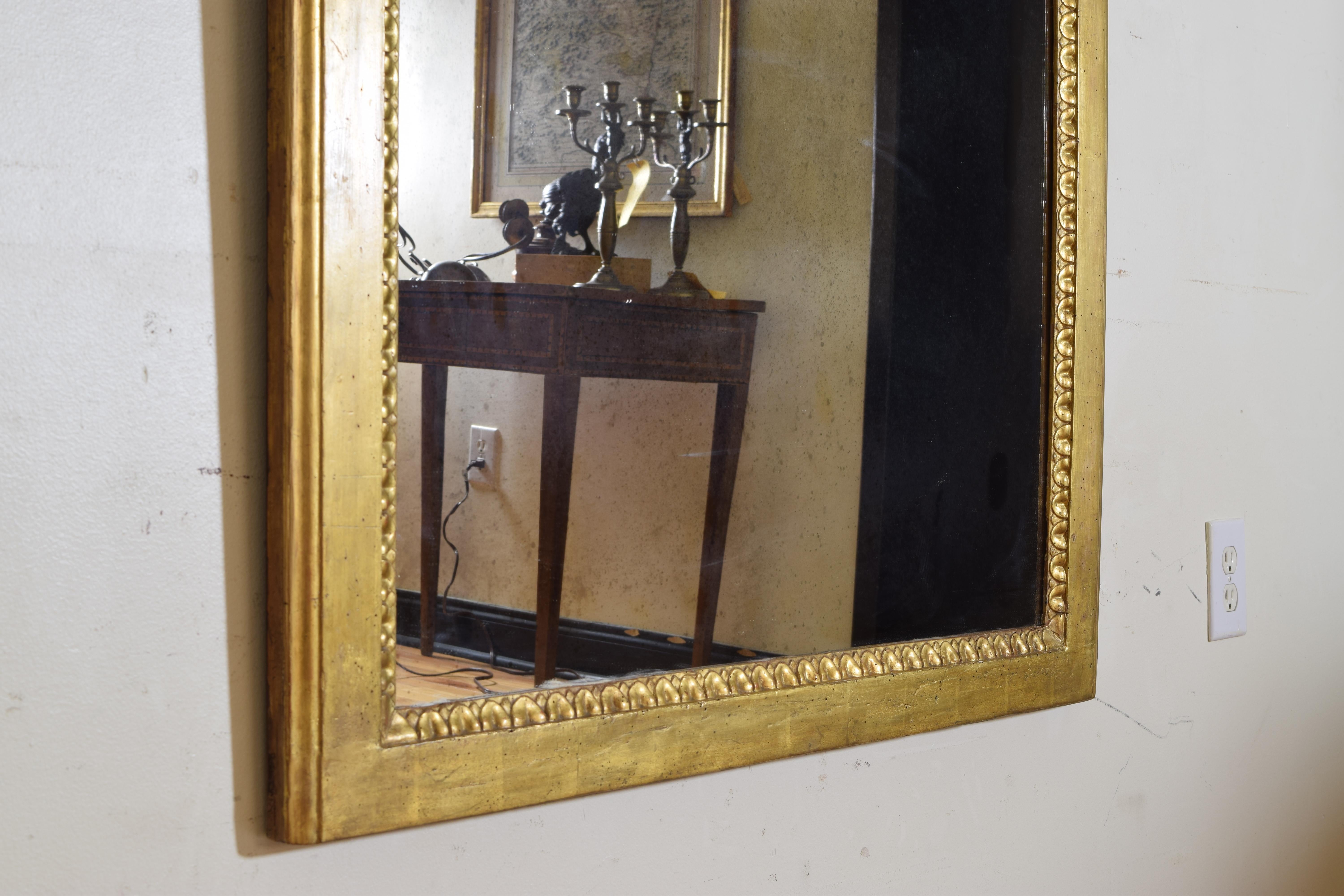 Italian Neoclassic Giltwood Arched Top Wall Mirror, circa 1800 5